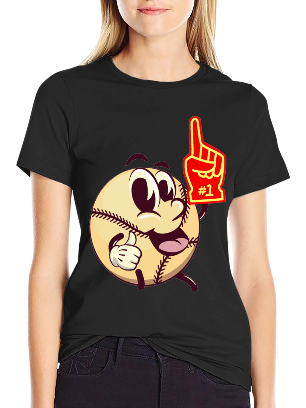 Baseball Cartoon T-Shirt