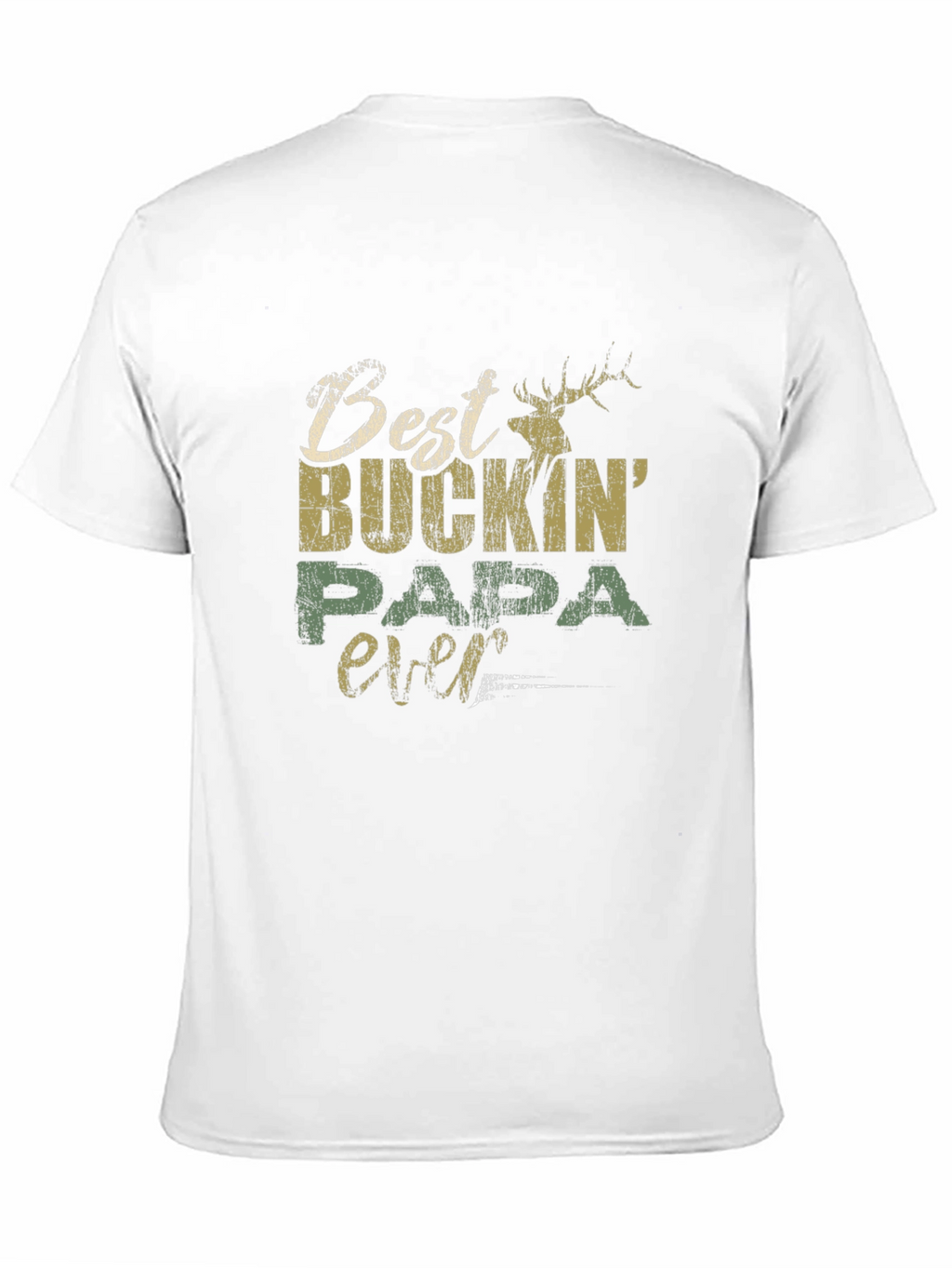 Best Buckin Papa Ever Graphic T-Shirt