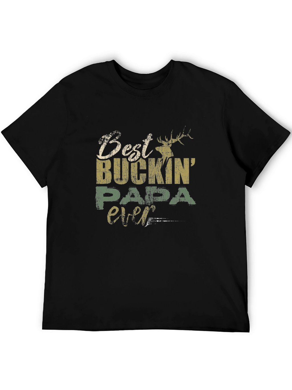 Best Buckin Papa Ever Graphic T-Shirt