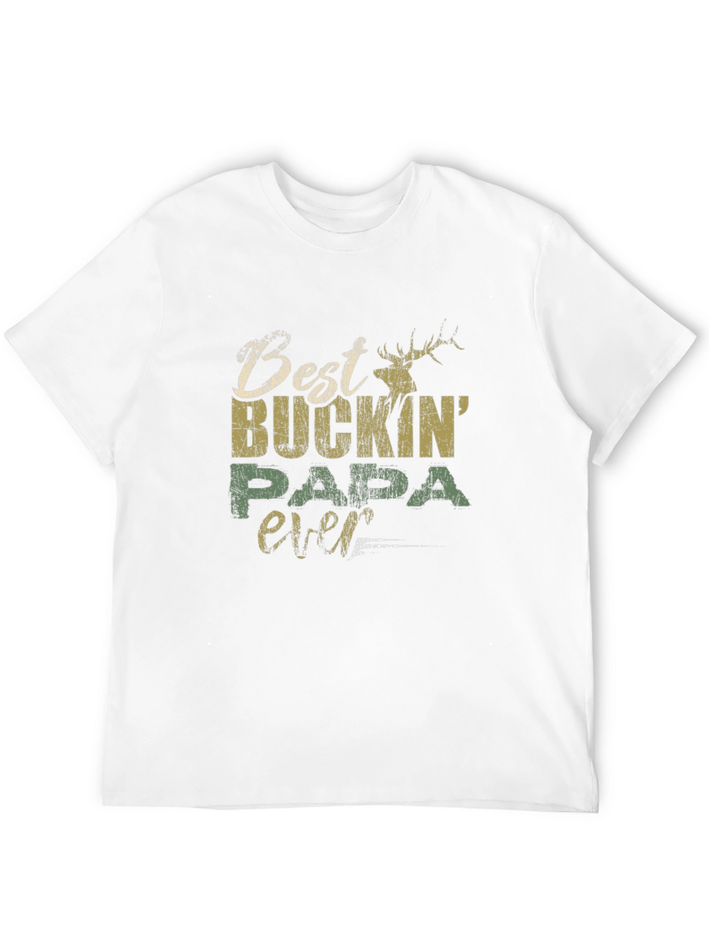 Best Buckin Papa Ever Graphic T-Shirt