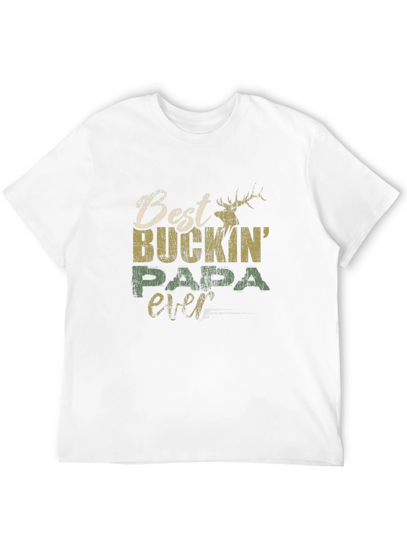 Best Buckin Papa Ever Graphic T-Shirt