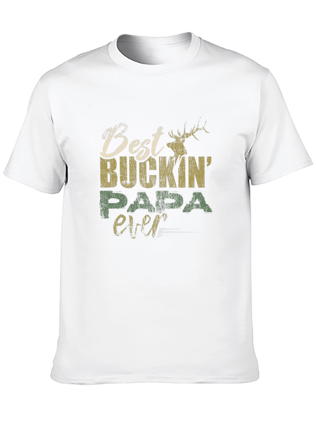 Best Buckin Papa Ever Graphic T-Shirt