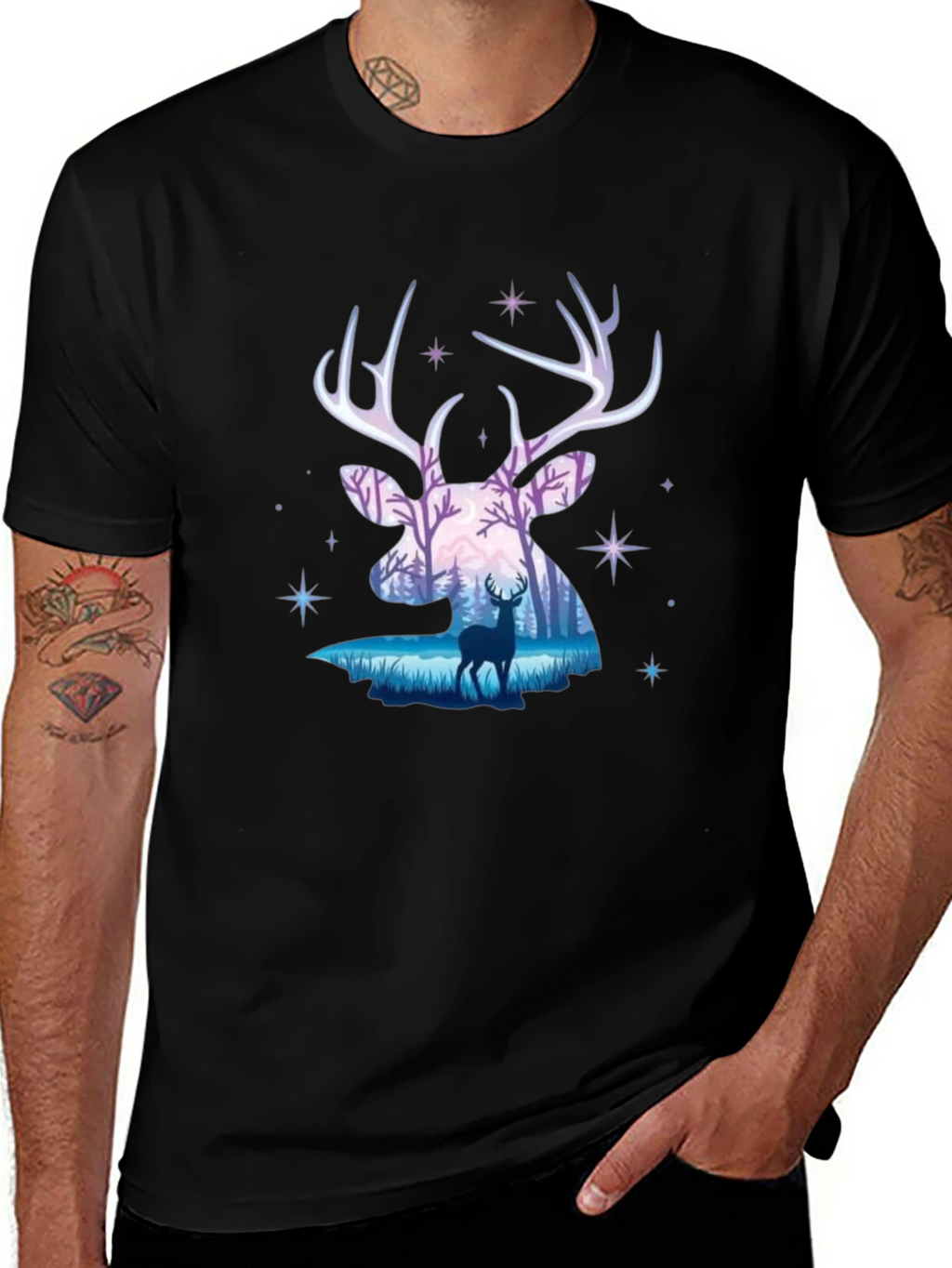 Deer Silhouette Graphic Tee