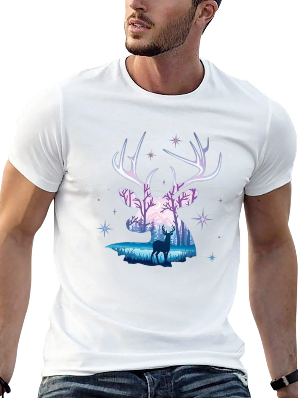 Deer Silhouette Graphic Tee