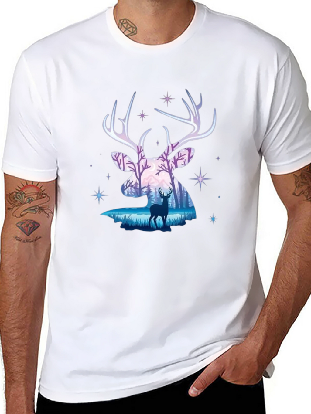 Deer Silhouette Graphic Tee