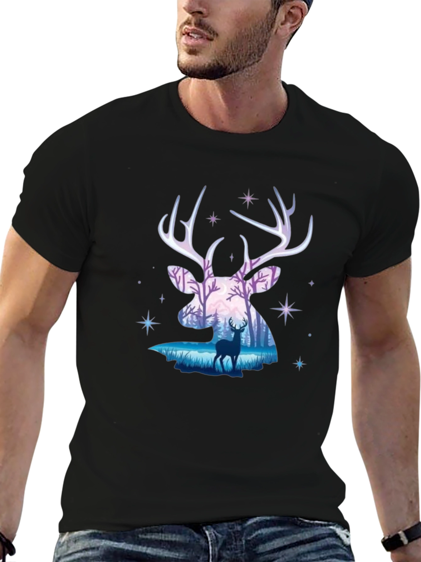 Deer Silhouette Graphic Tee
