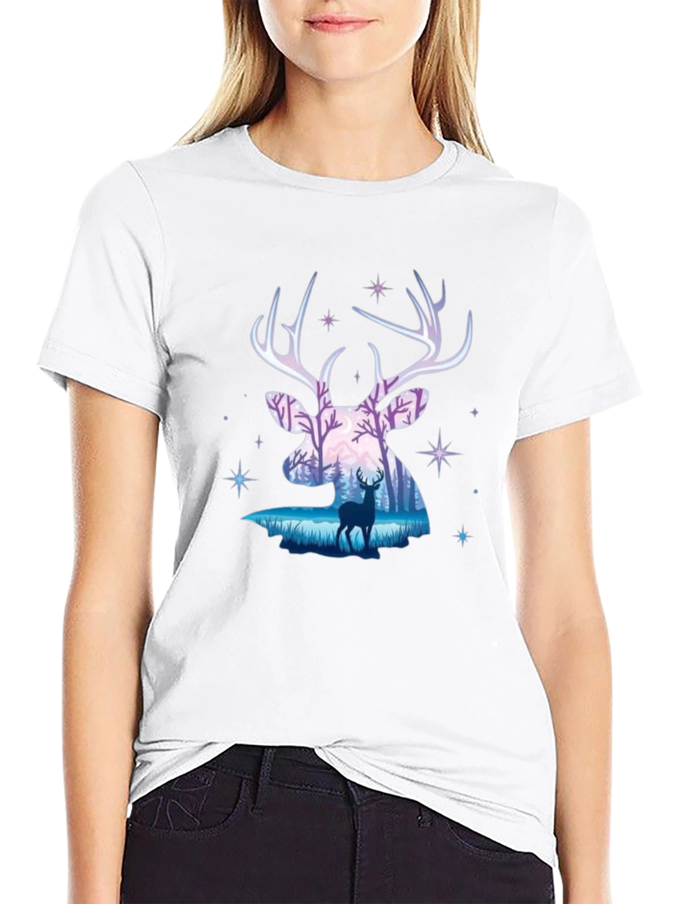 Deer Silhouette Graphic Tee