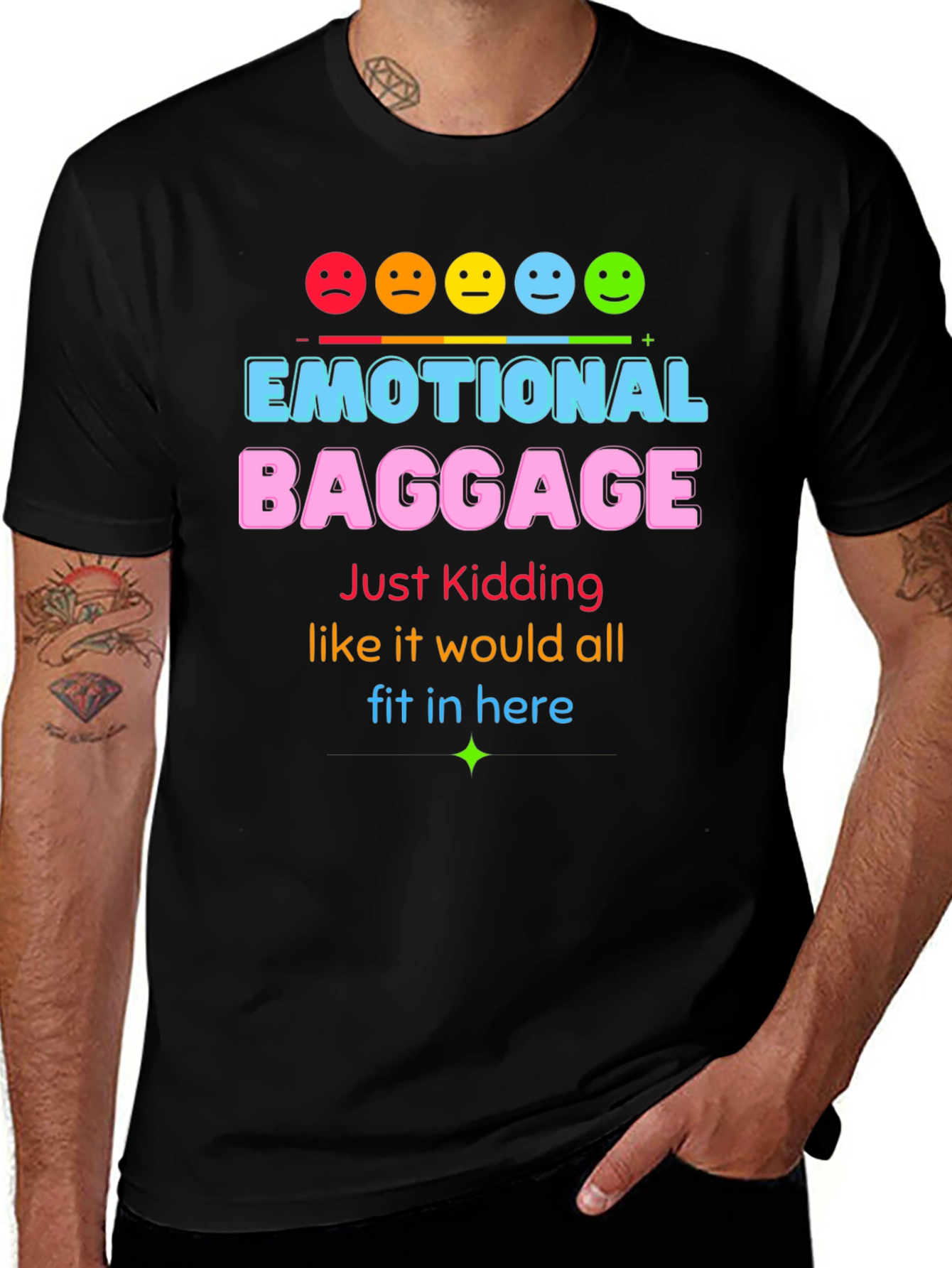 Emotional Baggage Graphic T-Shirt - Funny & Stylish!