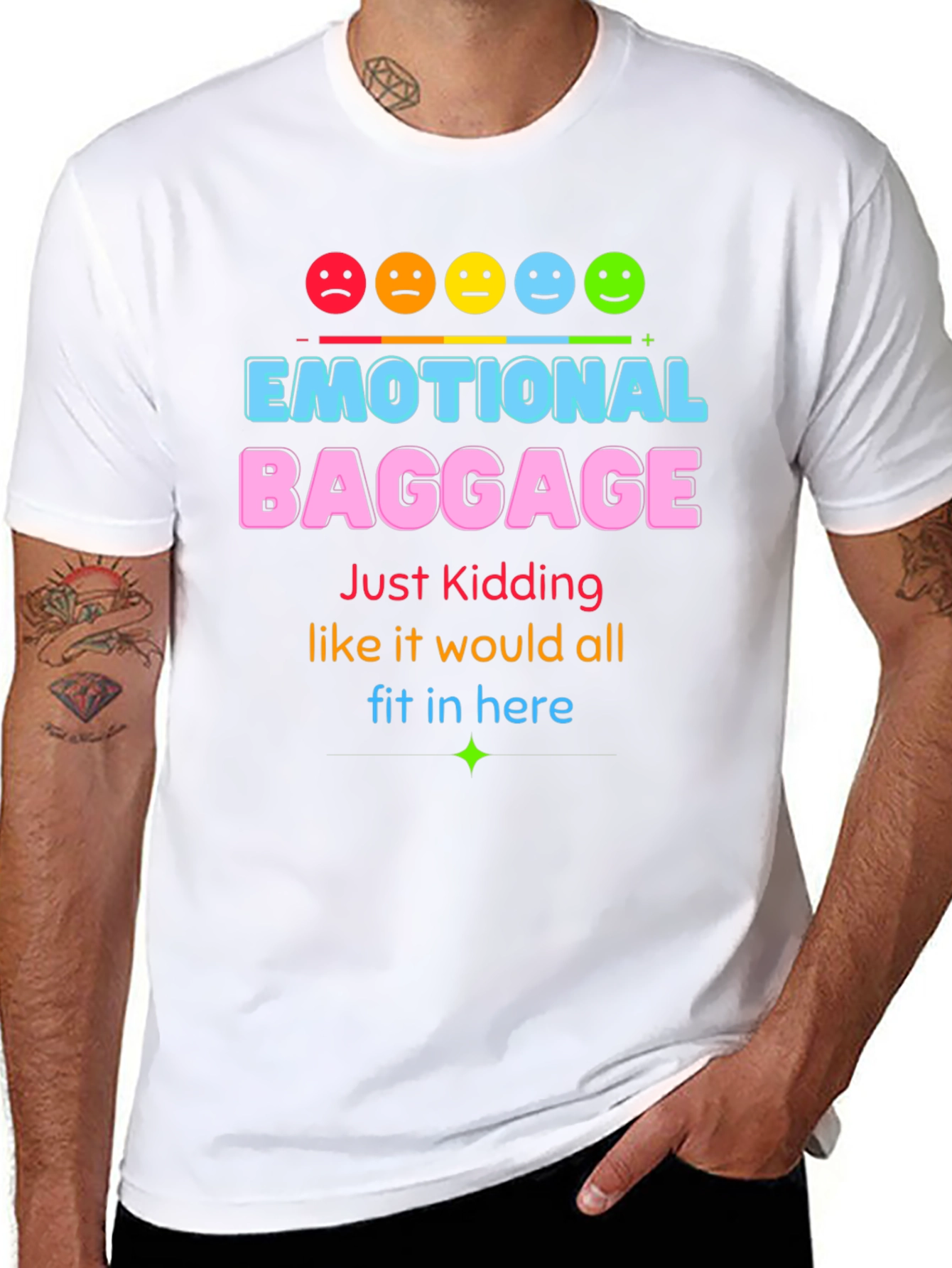 Emotional Baggage Graphic T-Shirt - Funny & Stylish!
