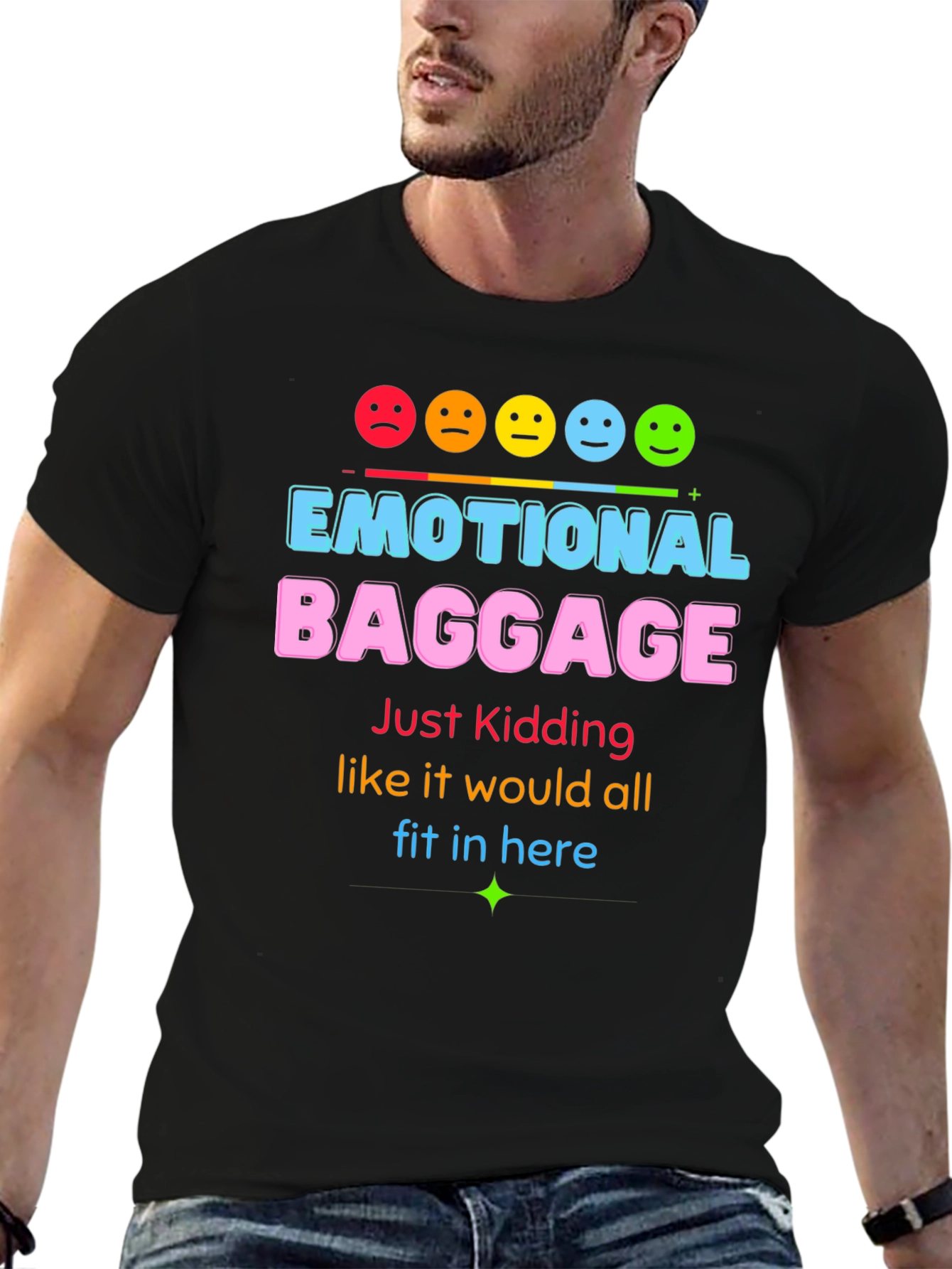 Emotional Baggage Graphic T-Shirt - Funny & Stylish!