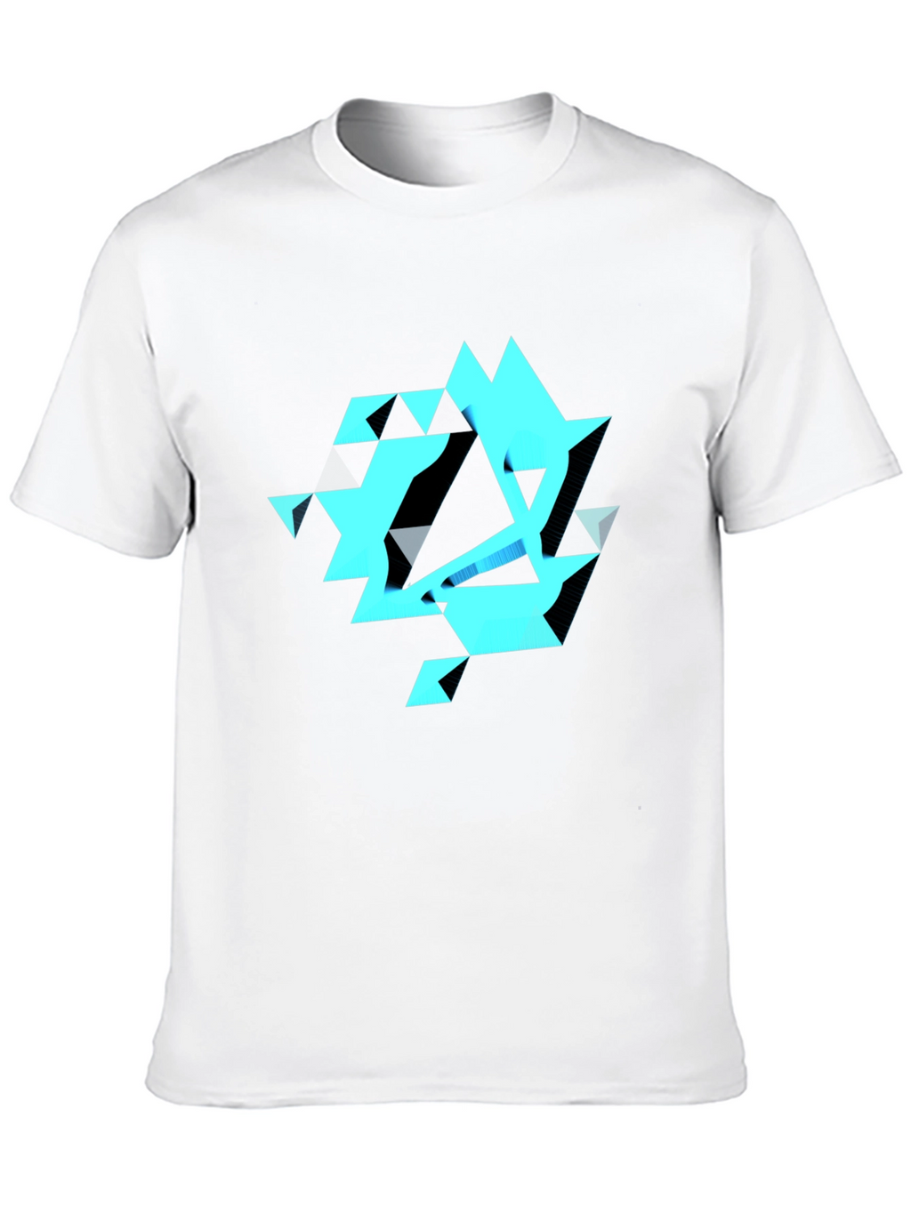 Abstract Geometric Black T-Shirt