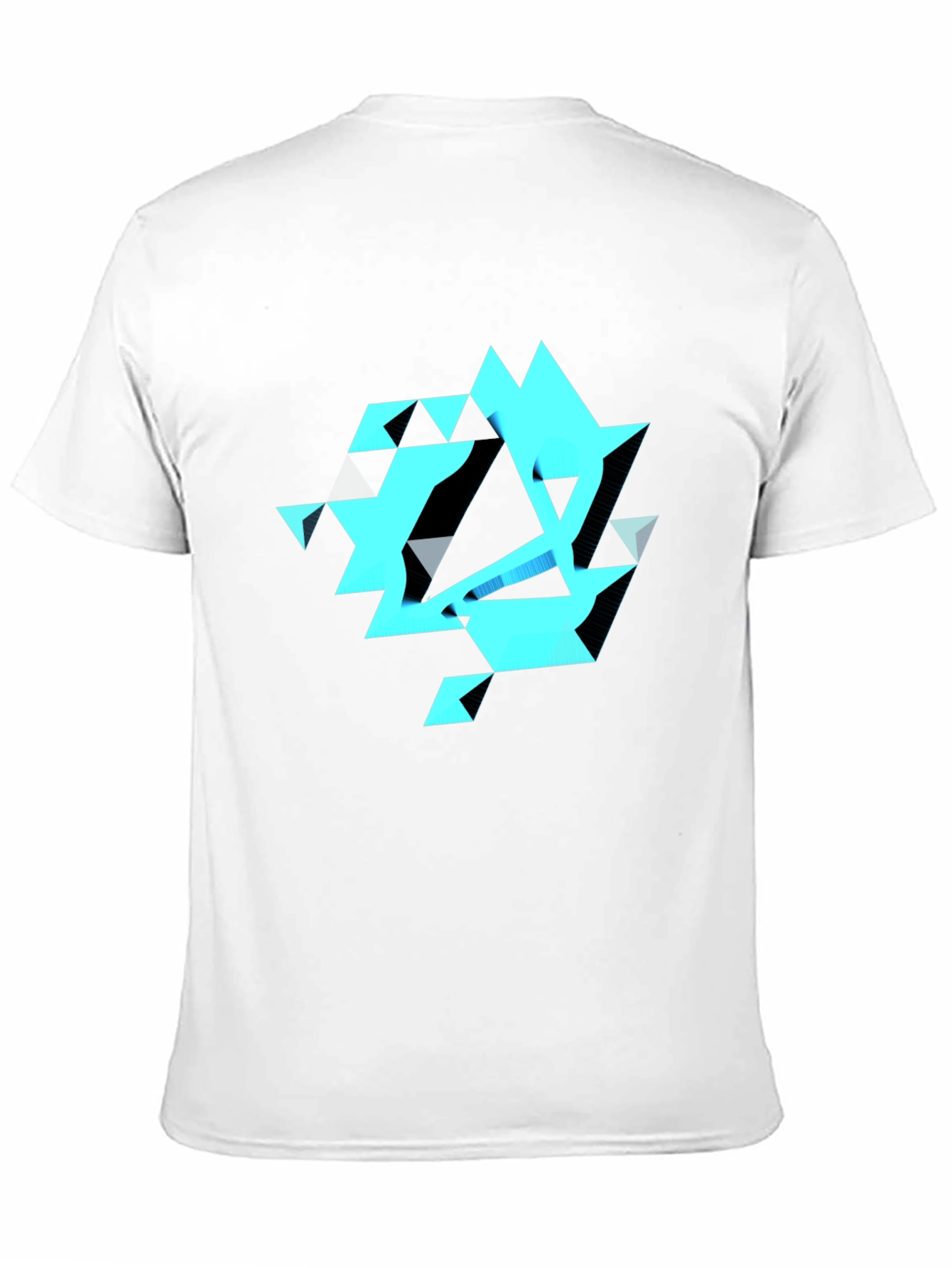 Abstract Geometric Black T-Shirt