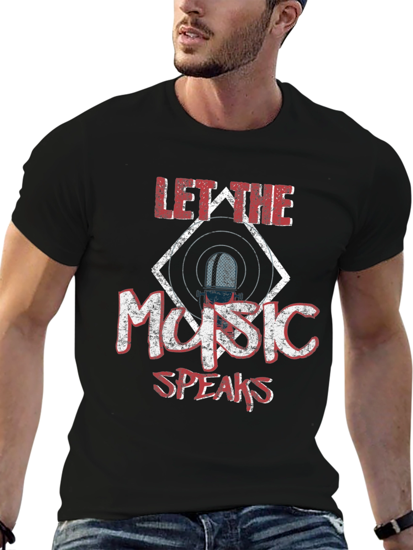 Let The Music Speaks Graphic Tee