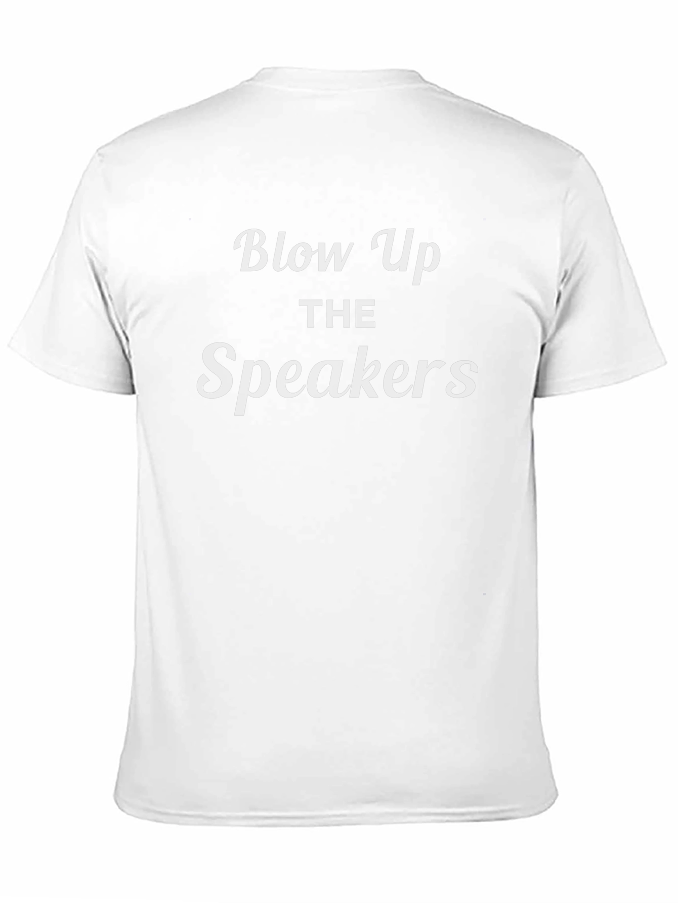 Blow Up the Speakers Black Graphic Tee