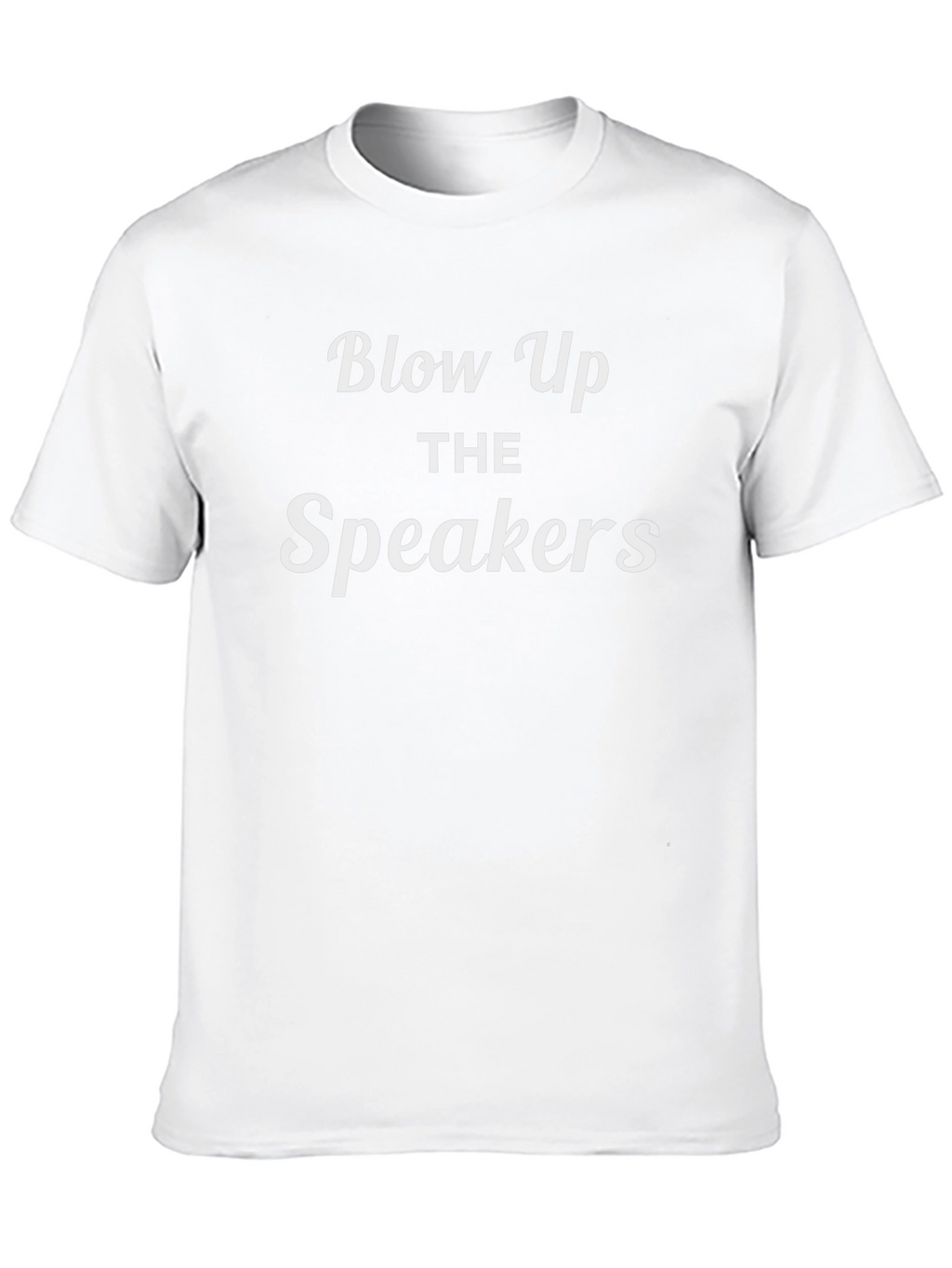 Blow Up the Speakers Black Graphic Tee
