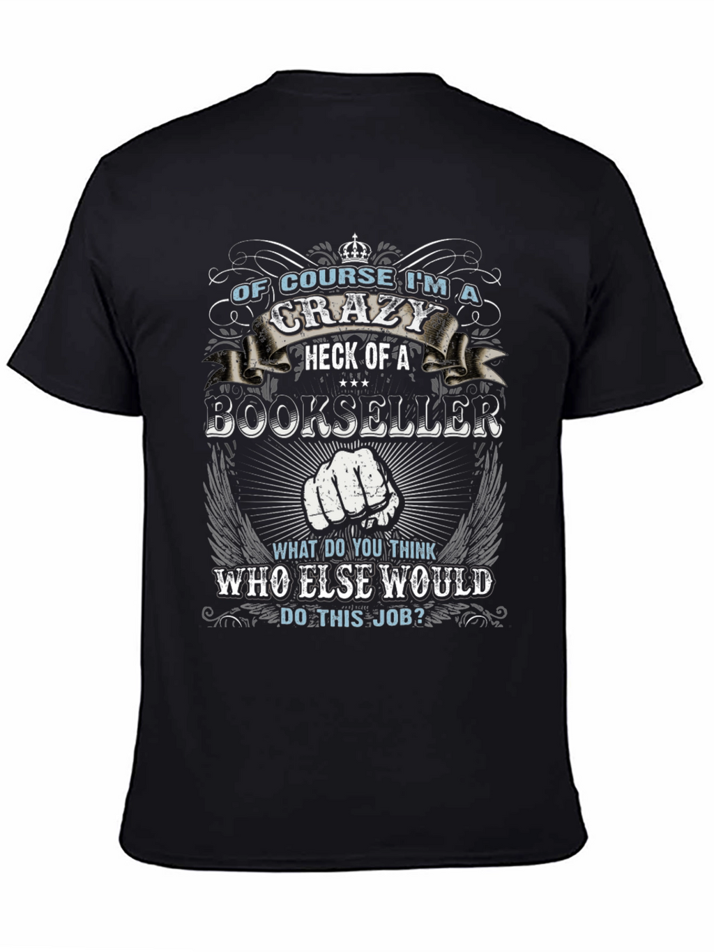 Crazy Bookseller Graphic T-Shirt