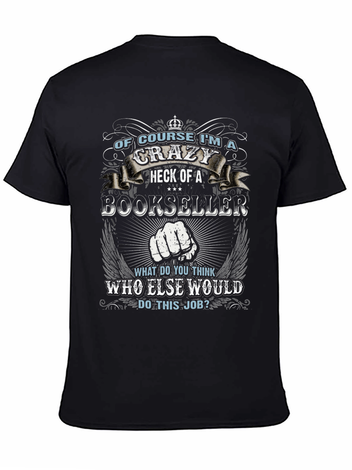 Crazy Bookseller Graphic T-Shirt