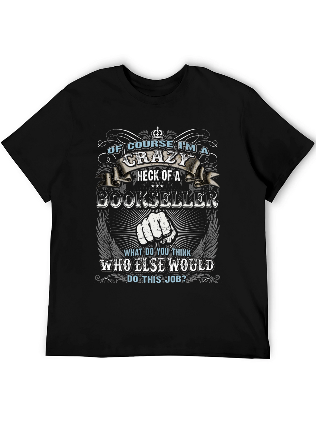 Crazy Bookseller Graphic T-Shirt