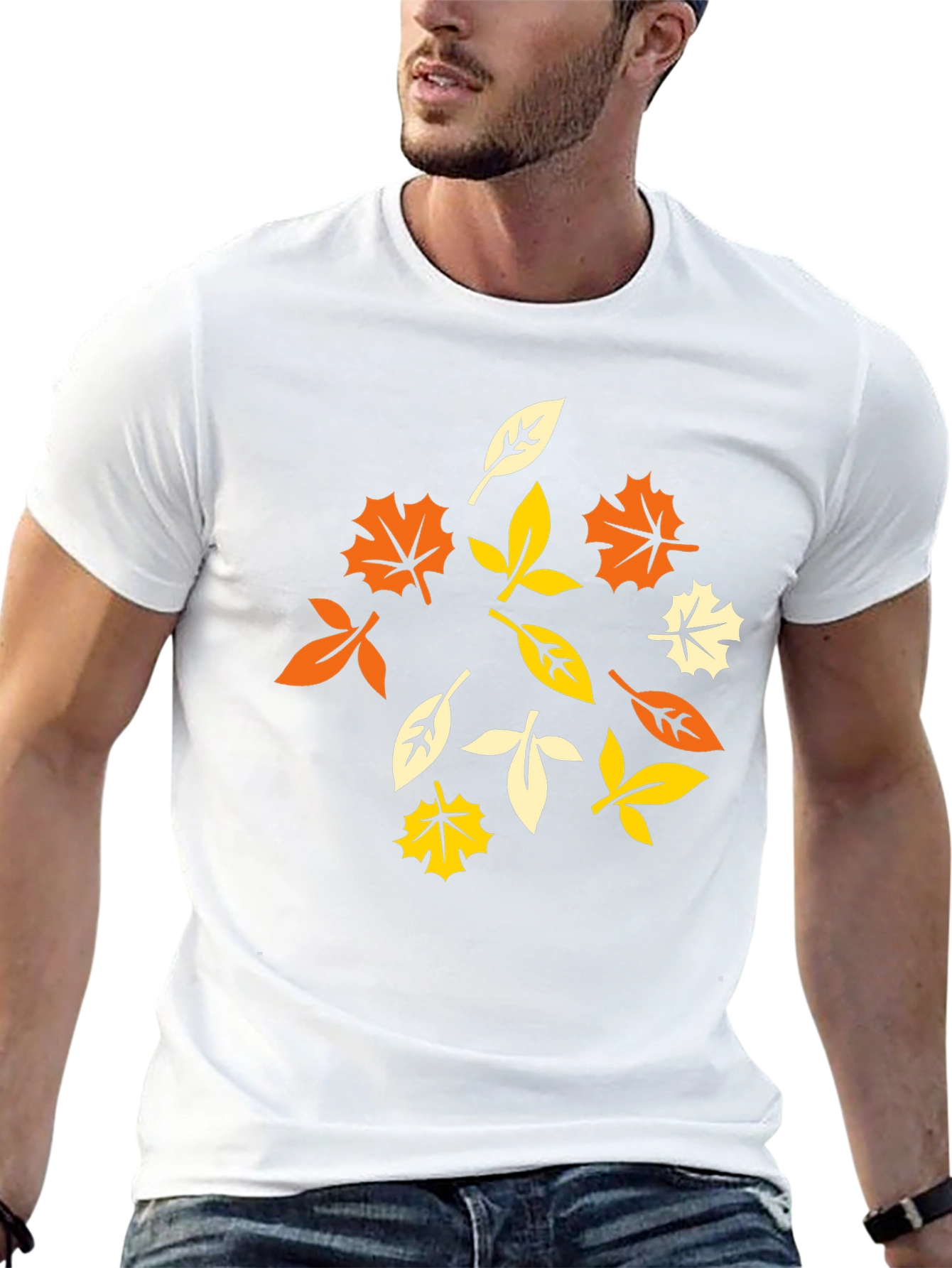 Autumn Leaves Graphic T-Shirt - Stylish Fall Apparel