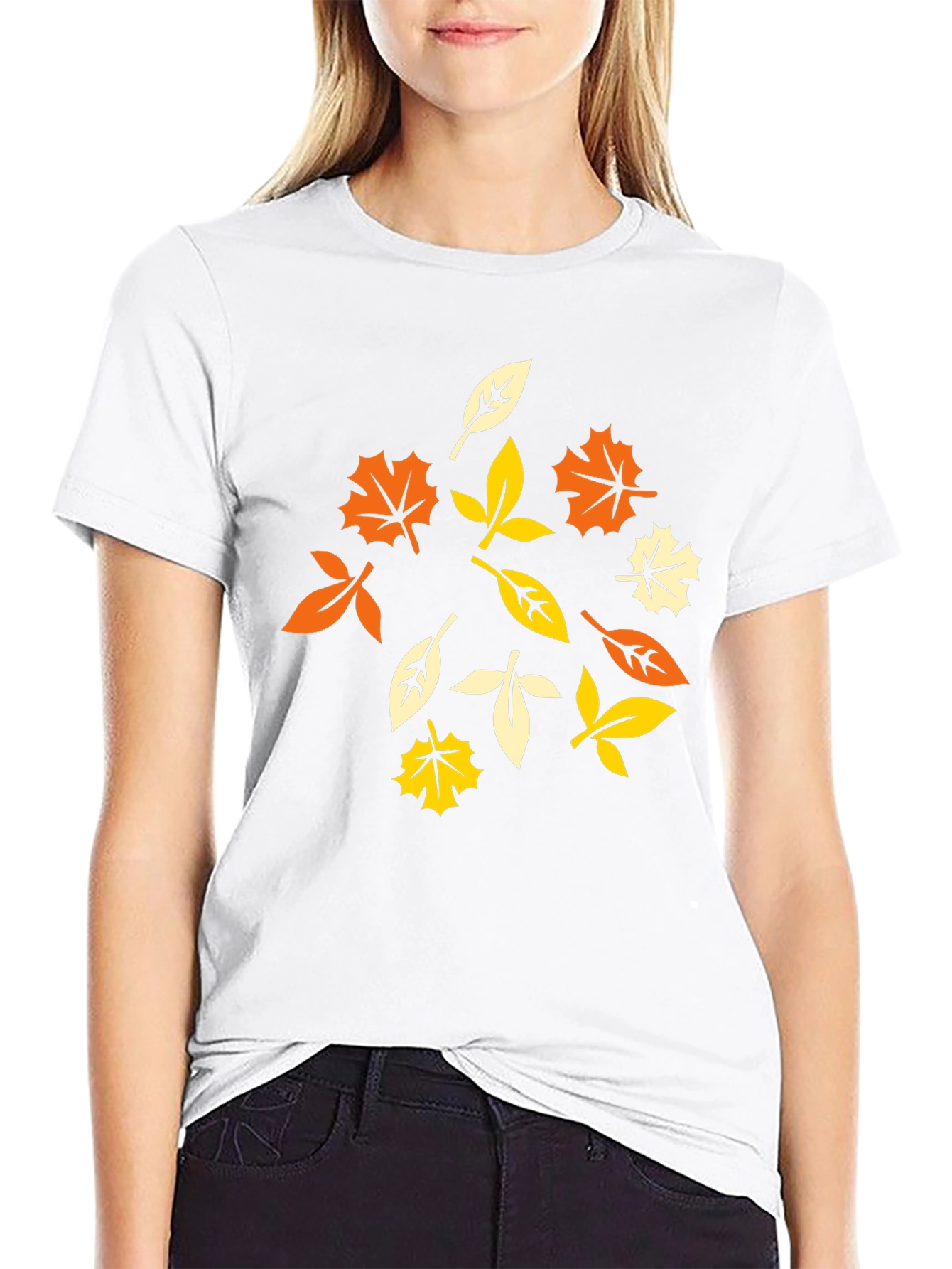 Autumn Leaves Graphic T-Shirt - Stylish Fall Apparel
