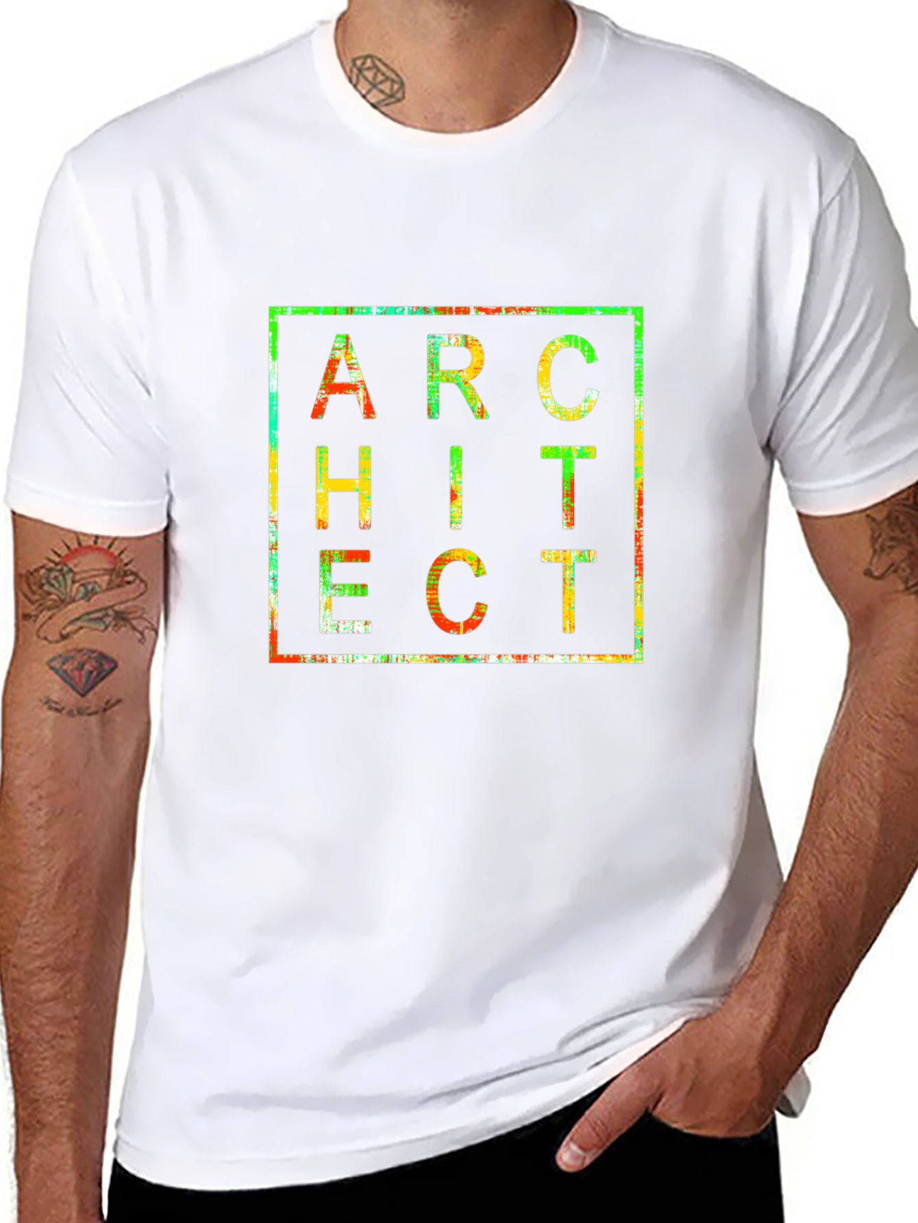 Architect Graphic Tee - Modern Design Soft Cotton