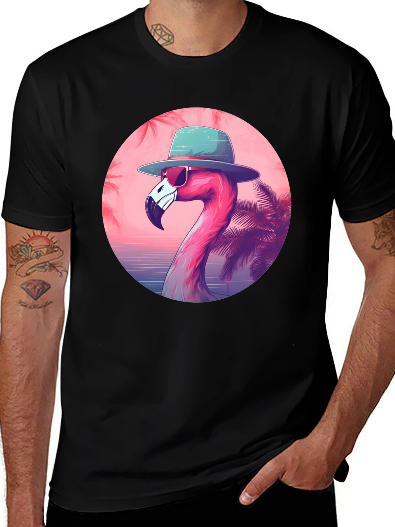 Cool Flamingo Graphic Tee