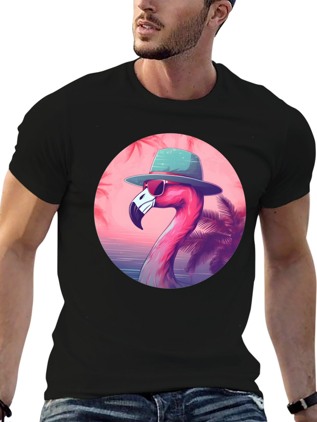 Cool Flamingo Graphic Tee