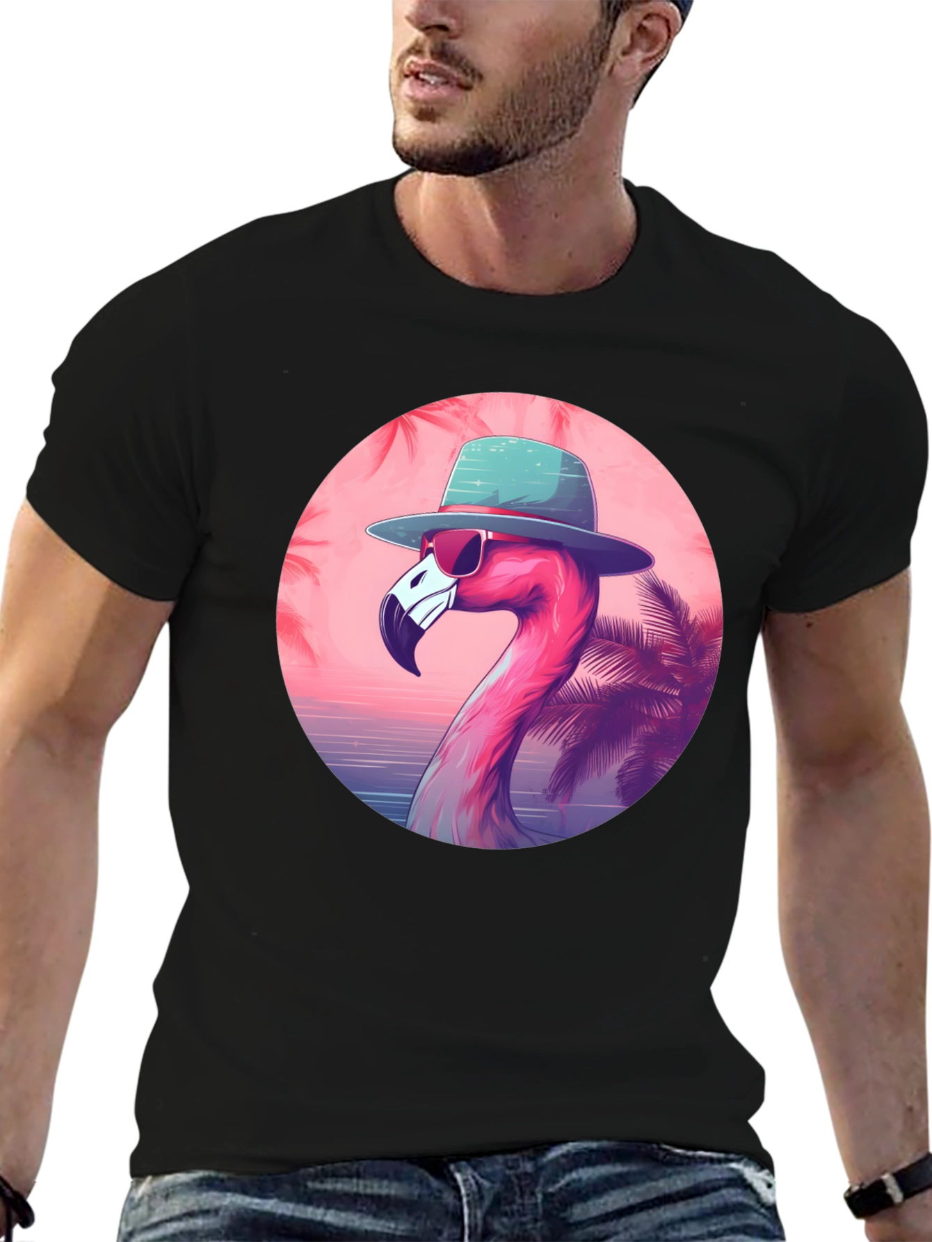 Cool Flamingo Graphic Tee