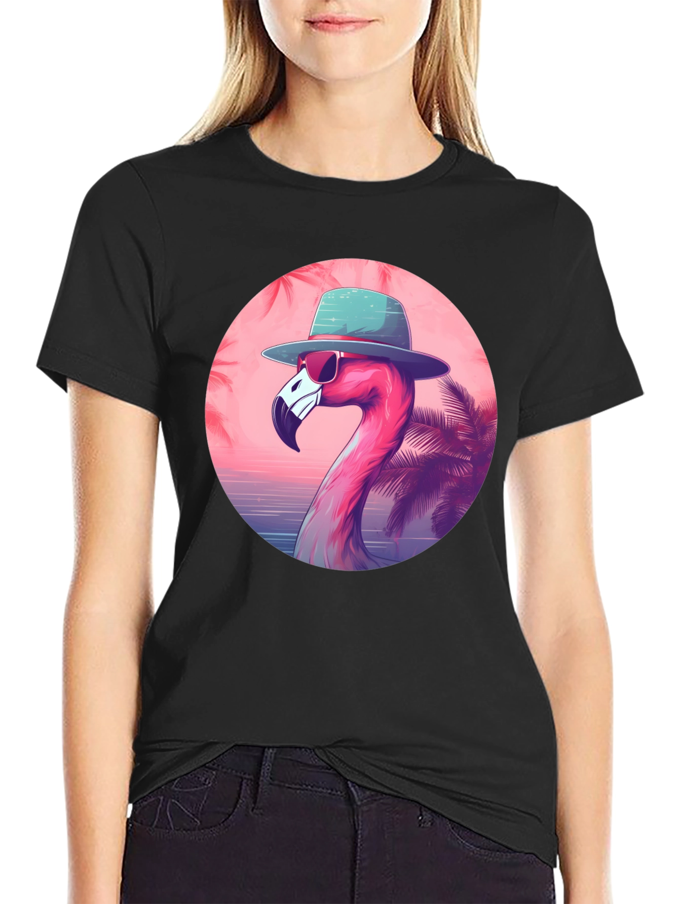 Cool Flamingo Graphic Tee