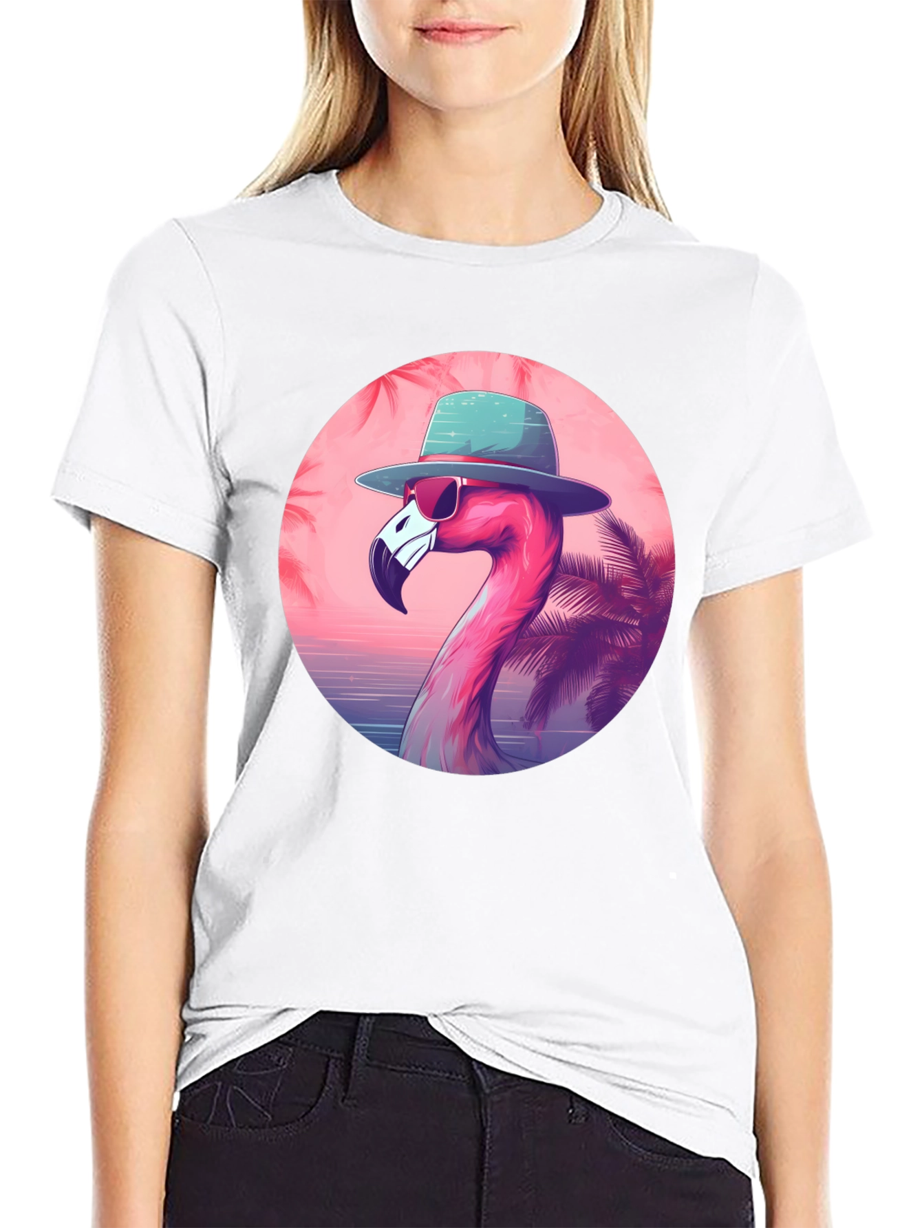 Cool Flamingo Graphic Tee