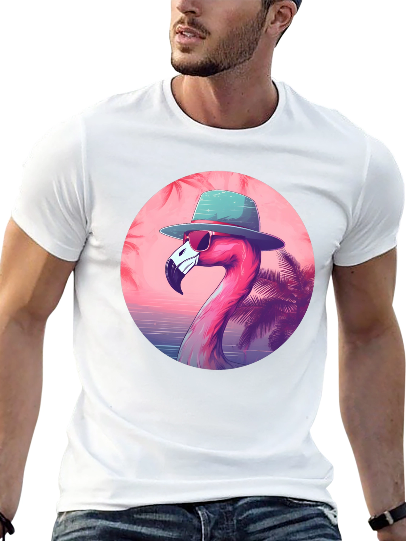 Cool Flamingo Graphic Tee