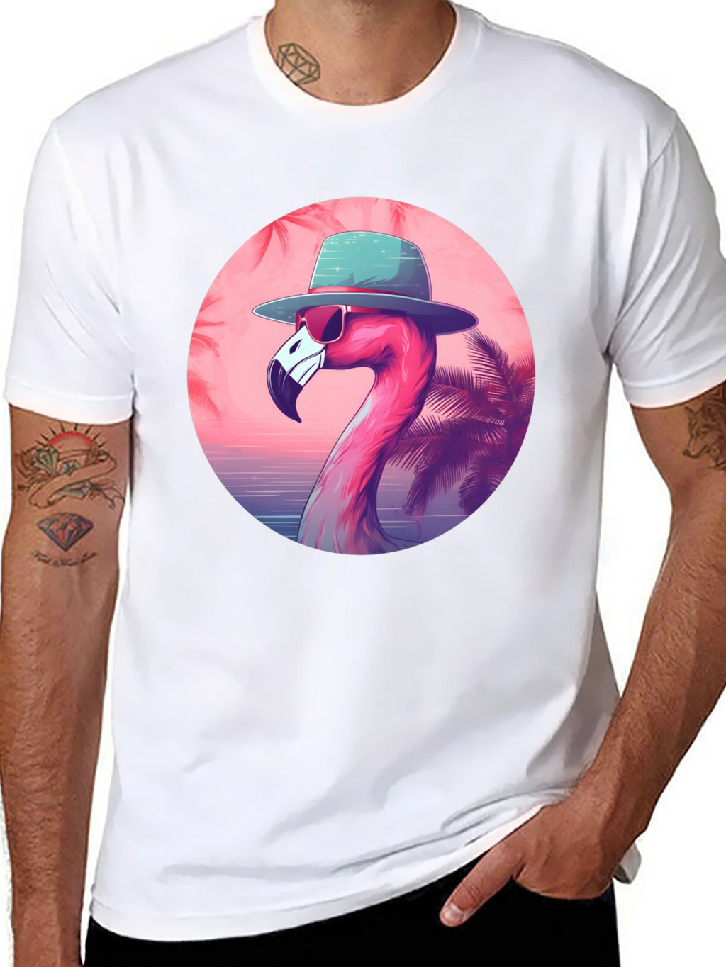Cool Flamingo Graphic Tee