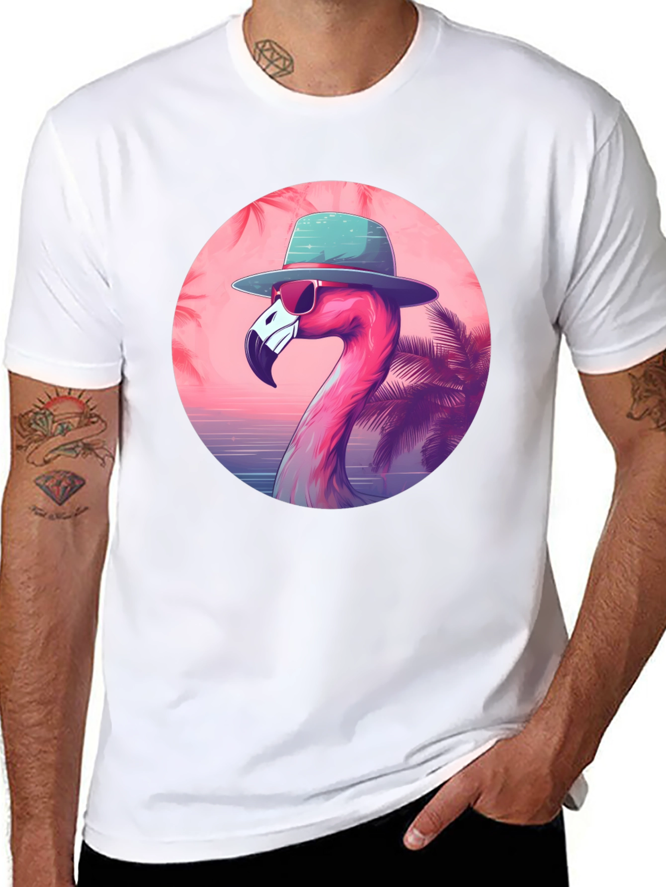 Cool Flamingo Graphic Tee