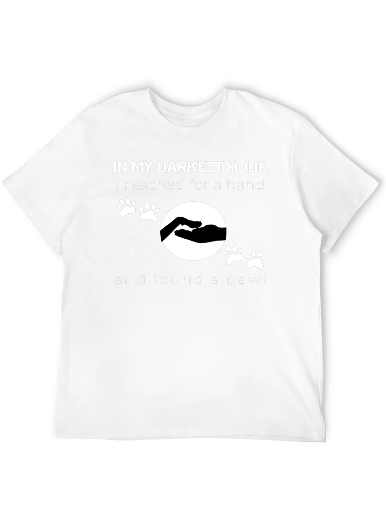 Darkest Hour Paw Print T-Shirt
