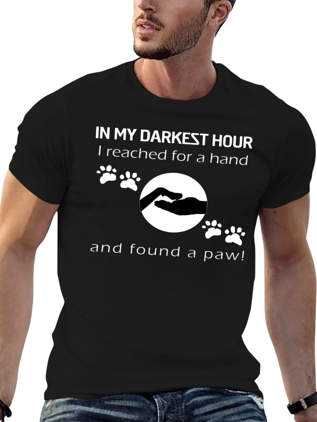 Darkest Hour Paw Print T-Shirt