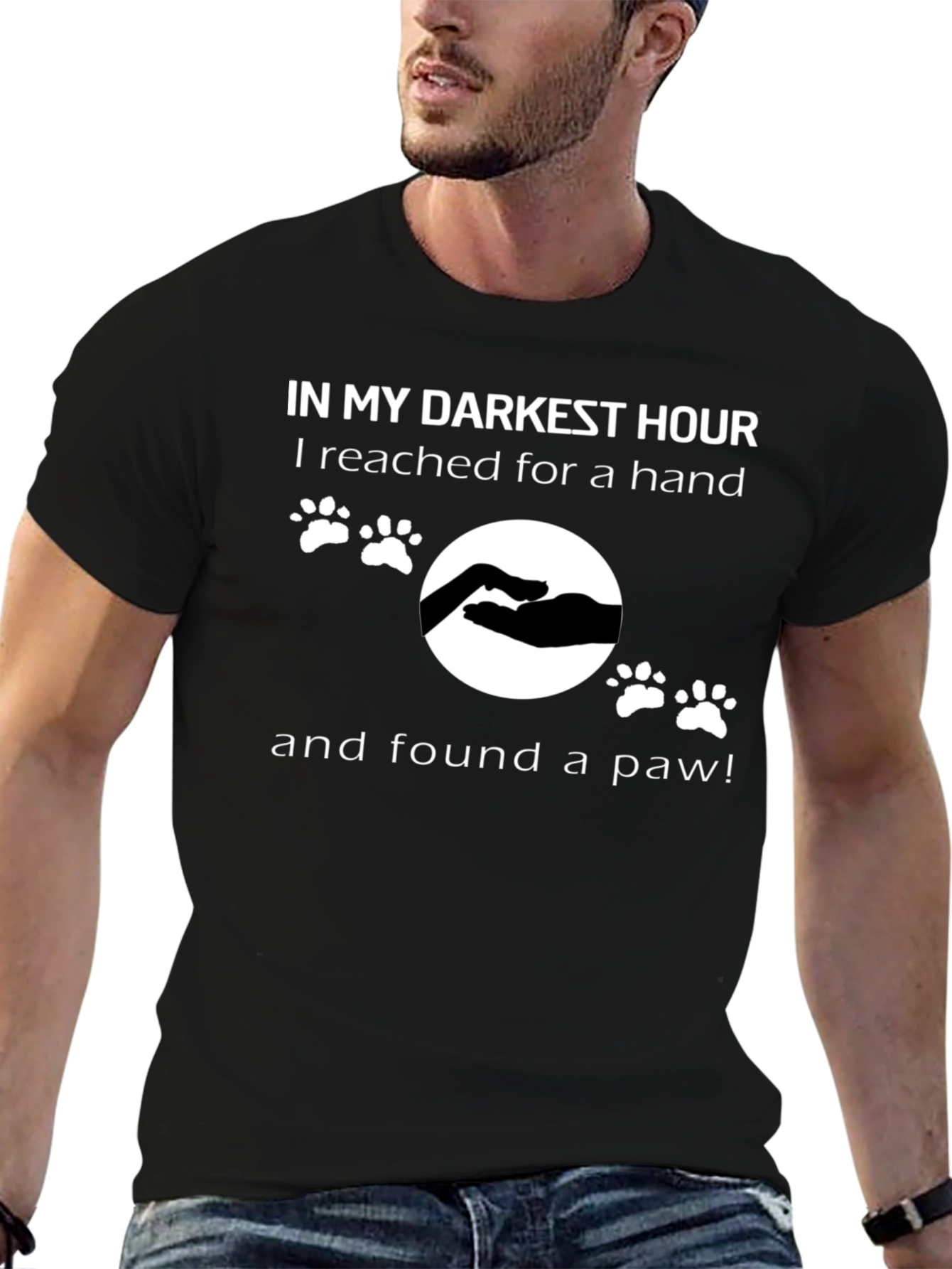 Darkest Hour Paw Print T-Shirt