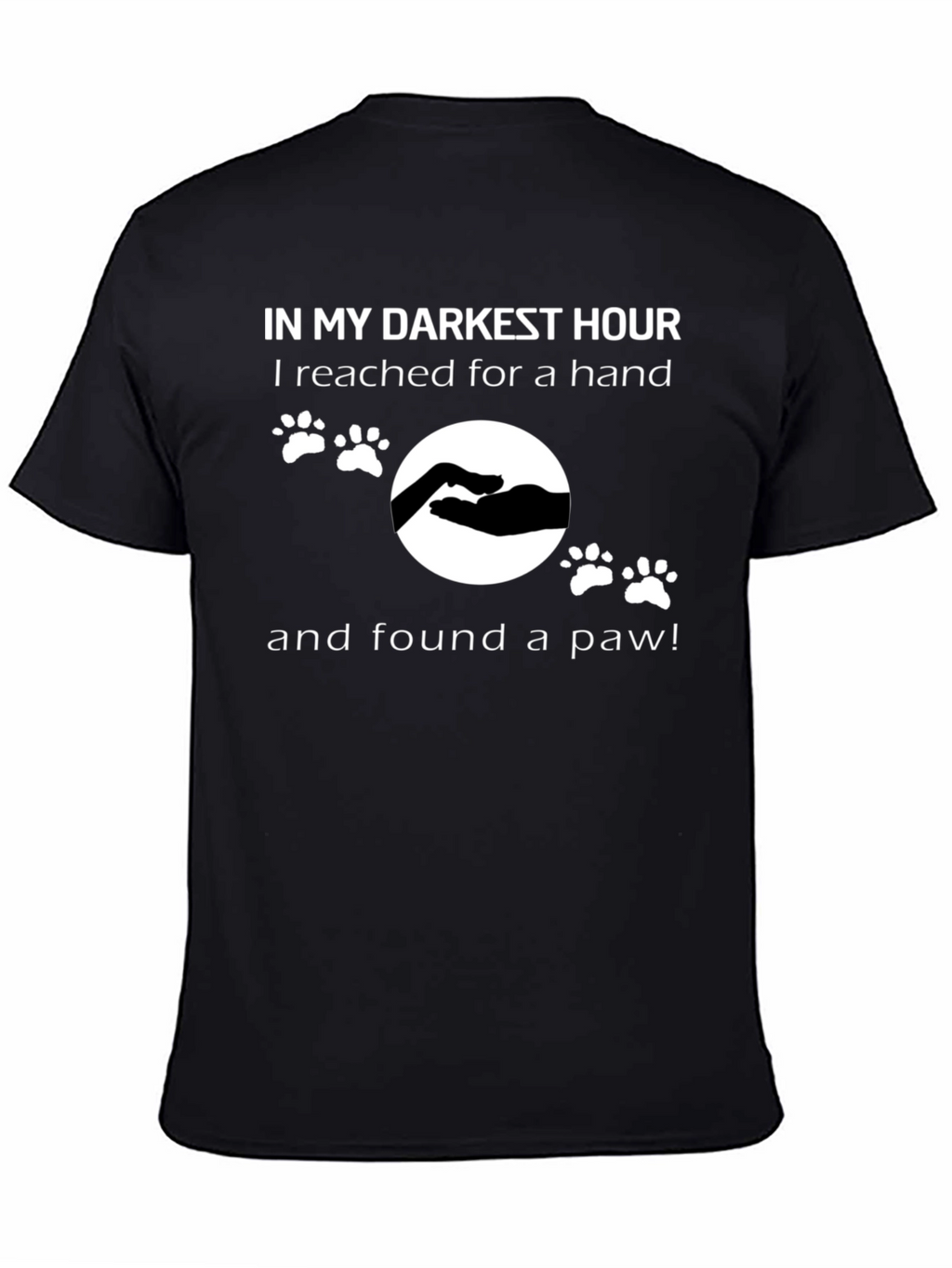 Darkest Hour Paw Print T-Shirt