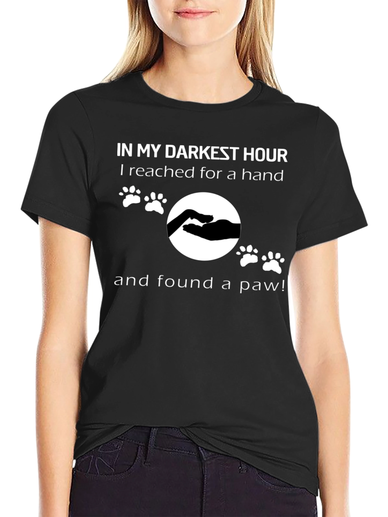 Darkest Hour Paw Print T-Shirt