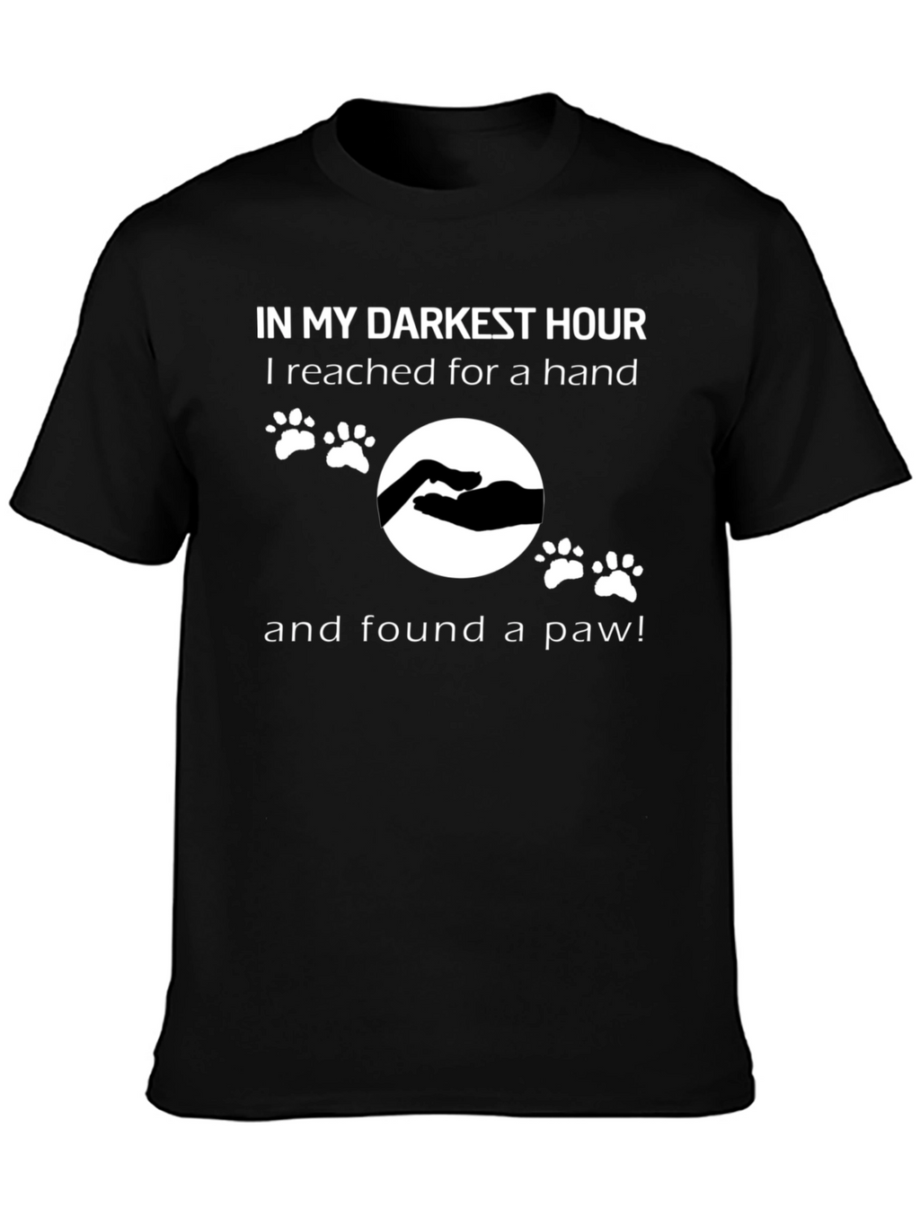Darkest Hour Paw Print T-Shirt