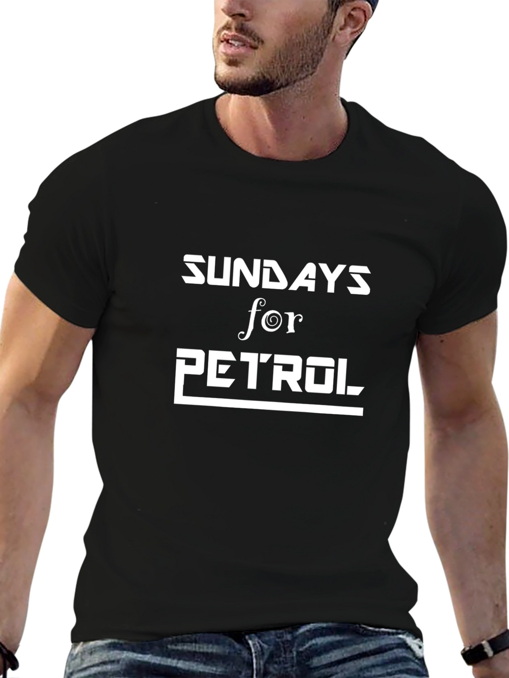 Sundays for Petrol Graphic Black Tee