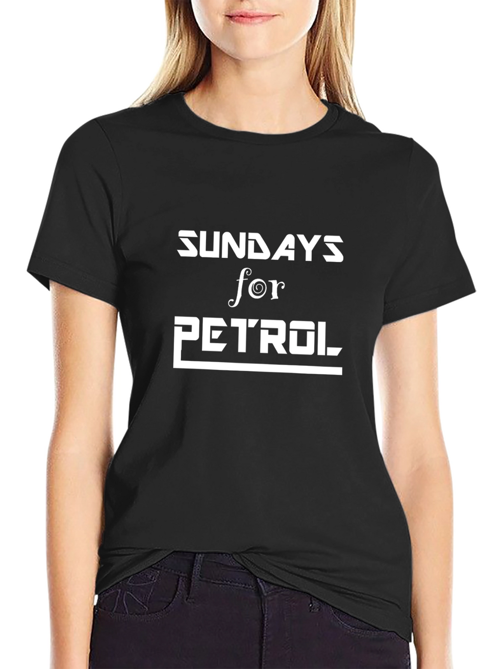 Sundays for Petrol Graphic Black Tee