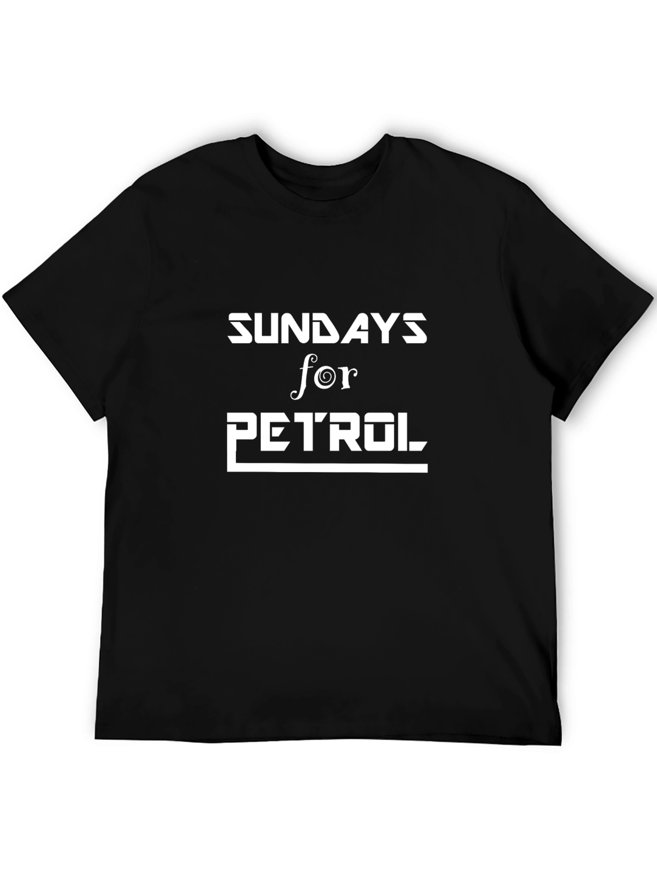 Sundays for Petrol Graphic Black Tee