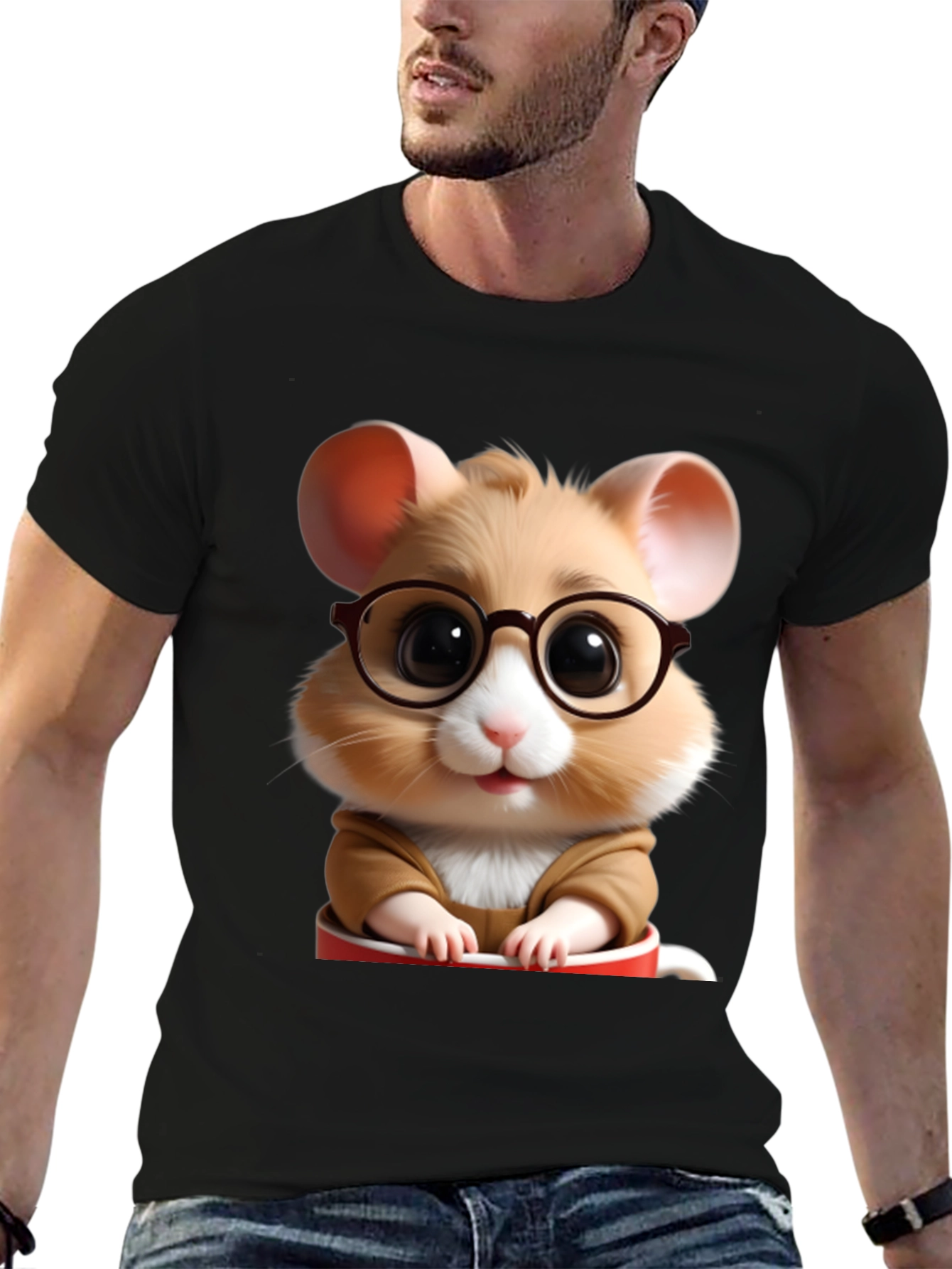 Cute Hamster in Cup T-Shirt