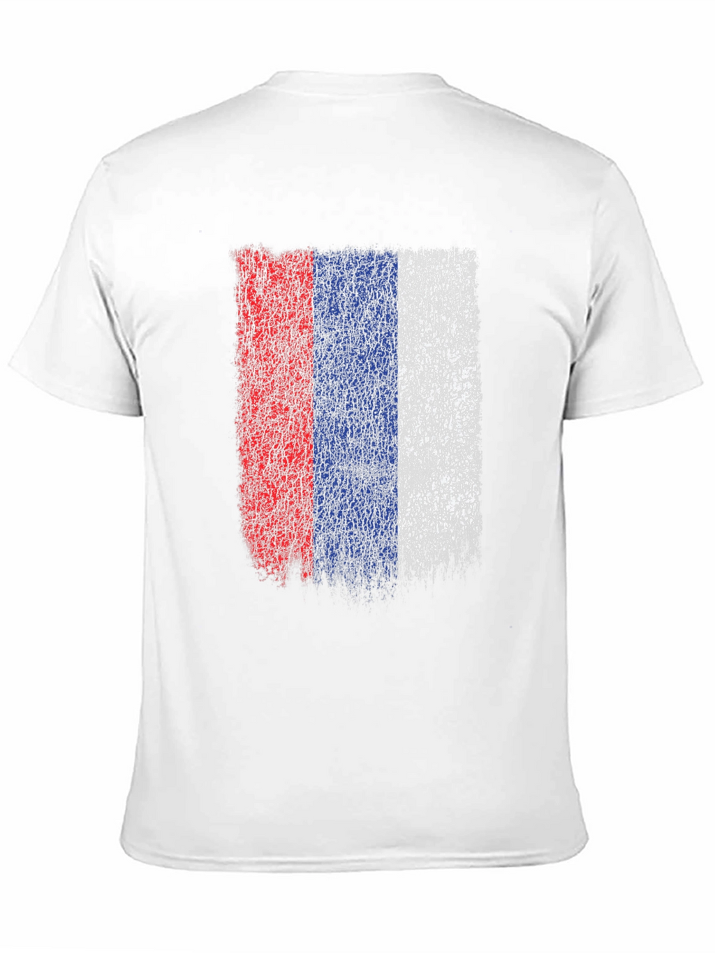 Distressed Russia Flag Graphic Tee - Black
