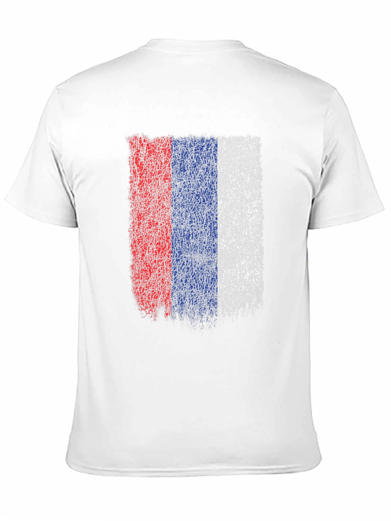 Distressed Russia Flag Graphic Tee - Black