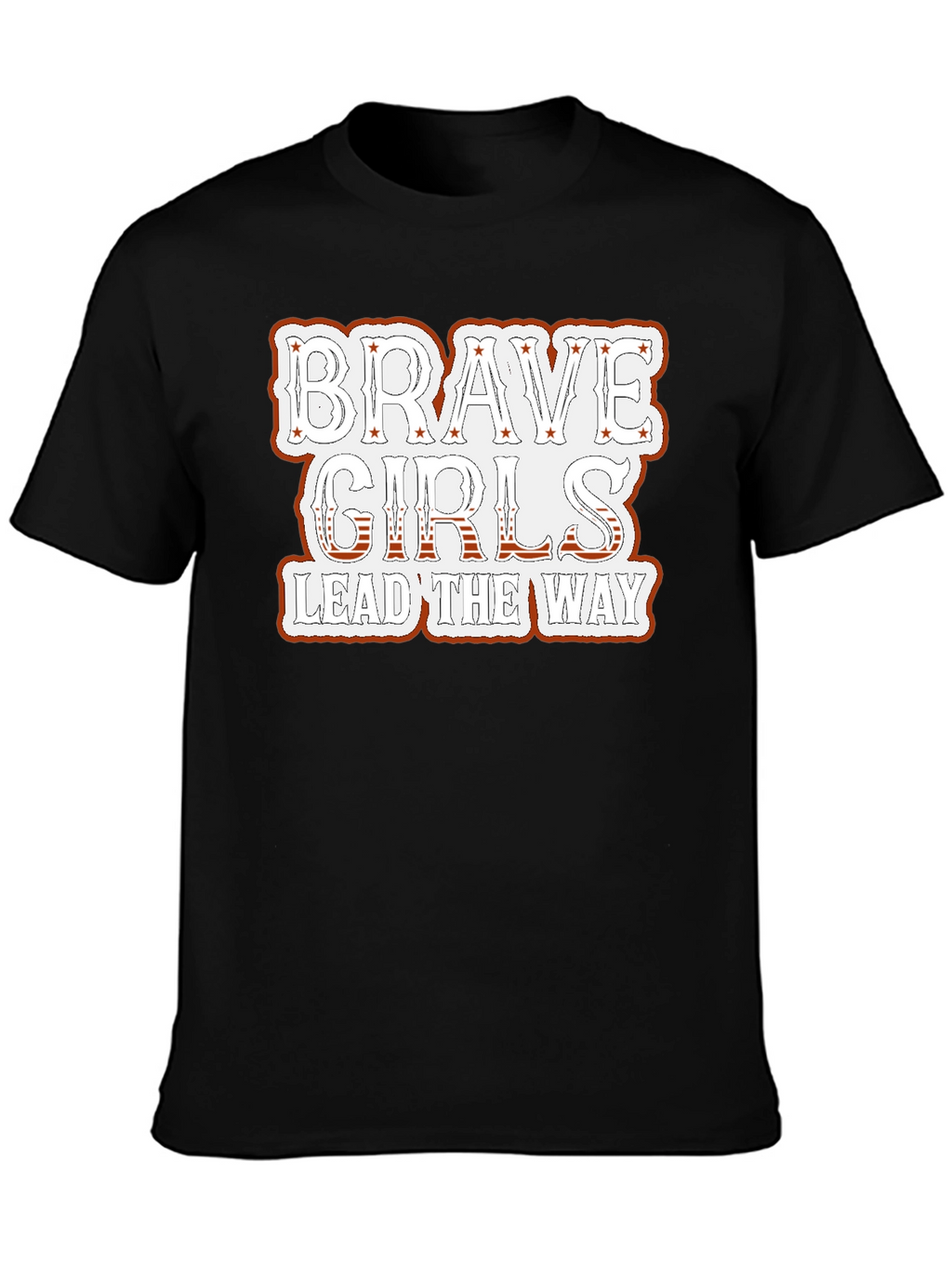 Brave Girls Lead The Way Black T-Shirt