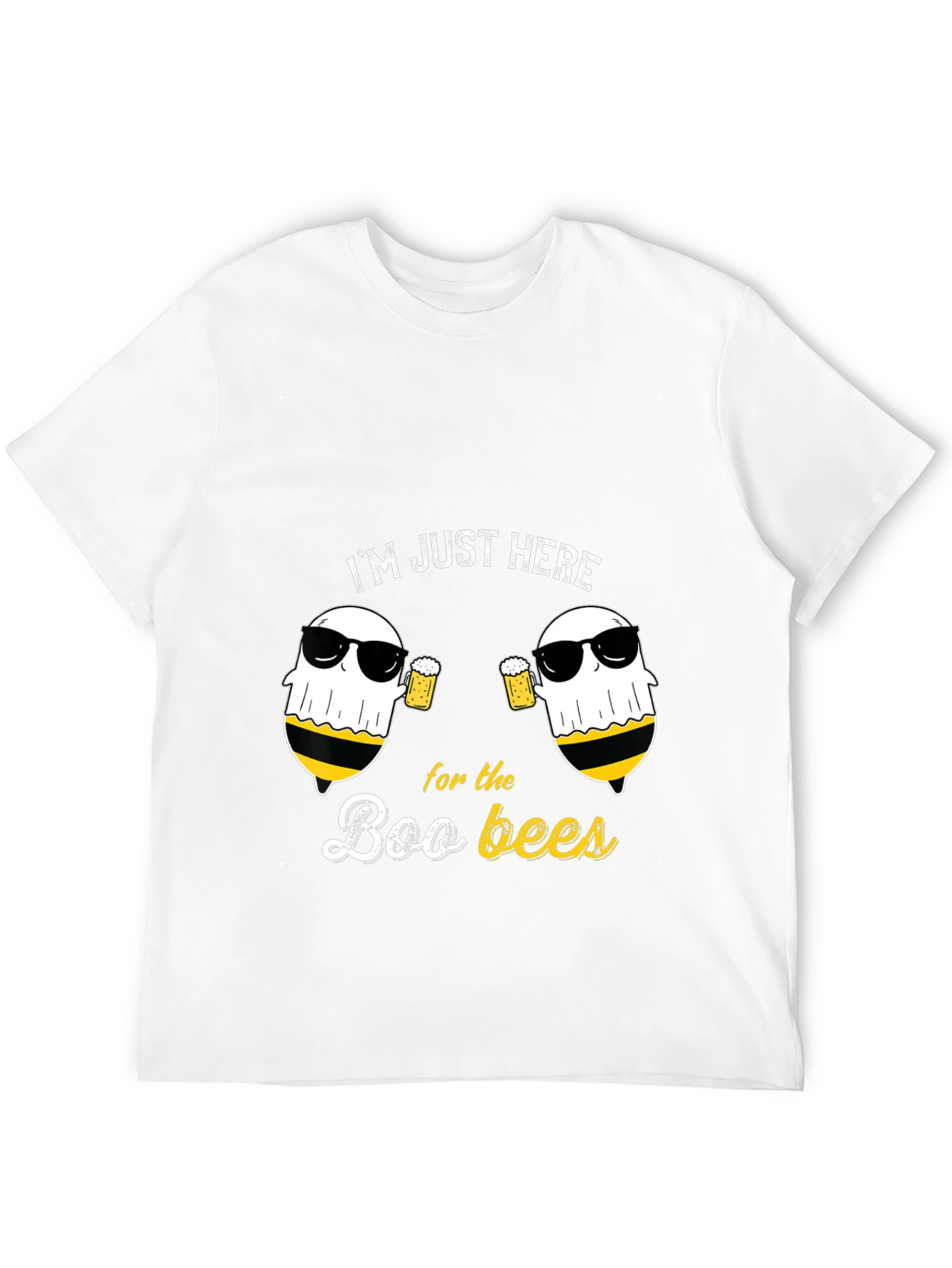 Boo Bees T-Shirt - Funny Halloween Ghost Beer Tee