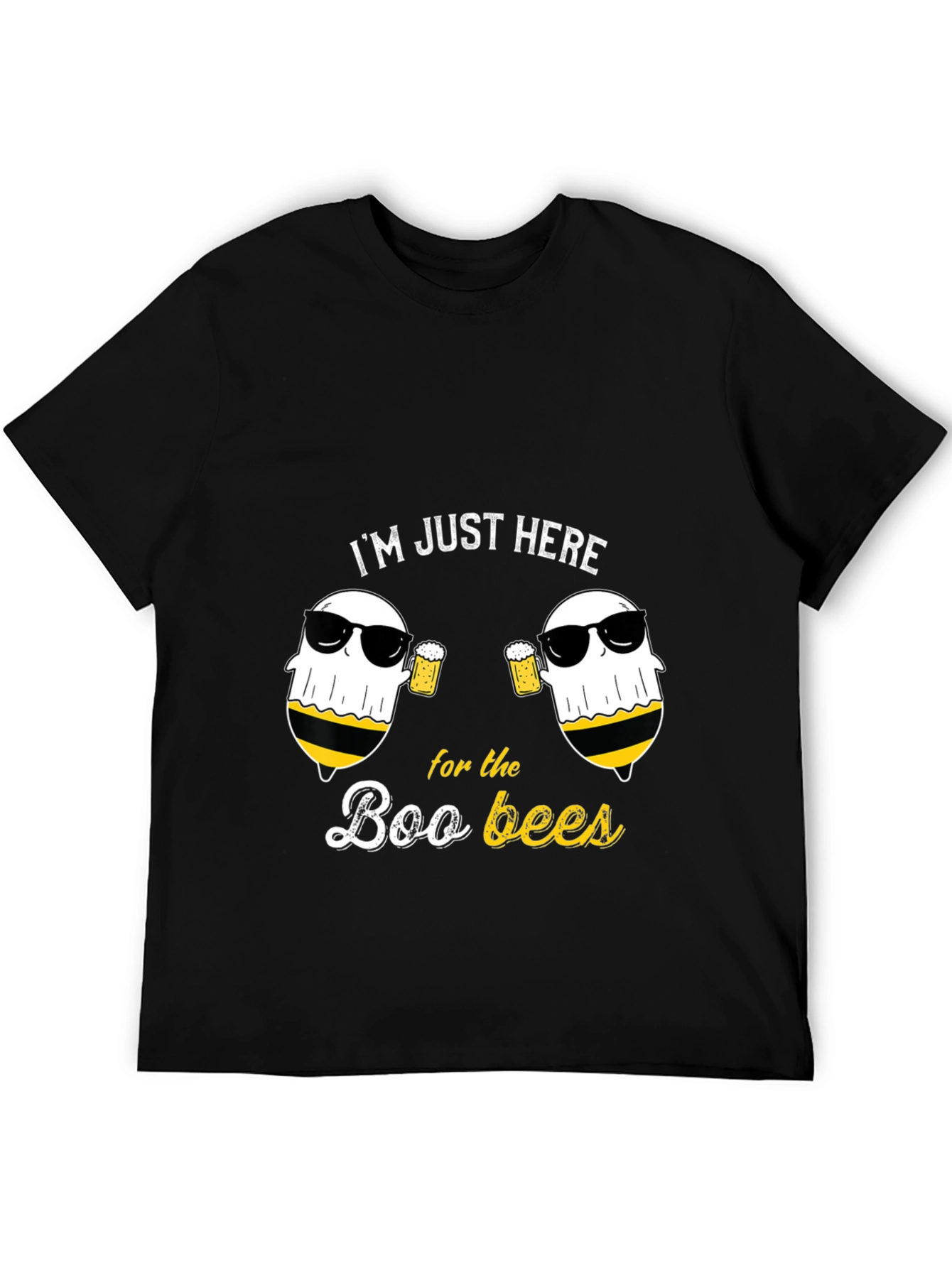 Boo Bees T-Shirt - Funny Halloween Ghost Beer Tee