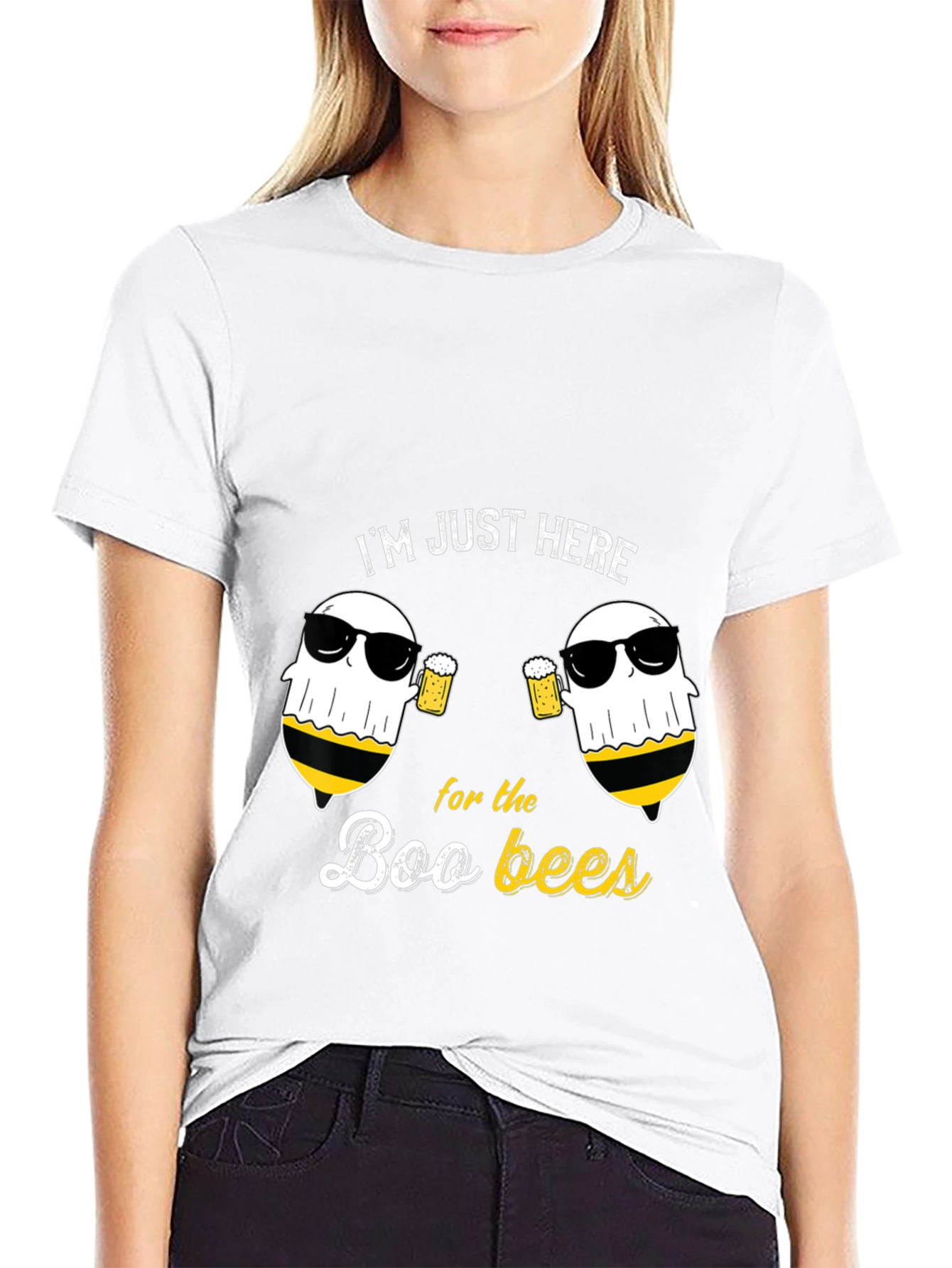 Boo Bees T-Shirt - Funny Halloween Ghost Beer Tee