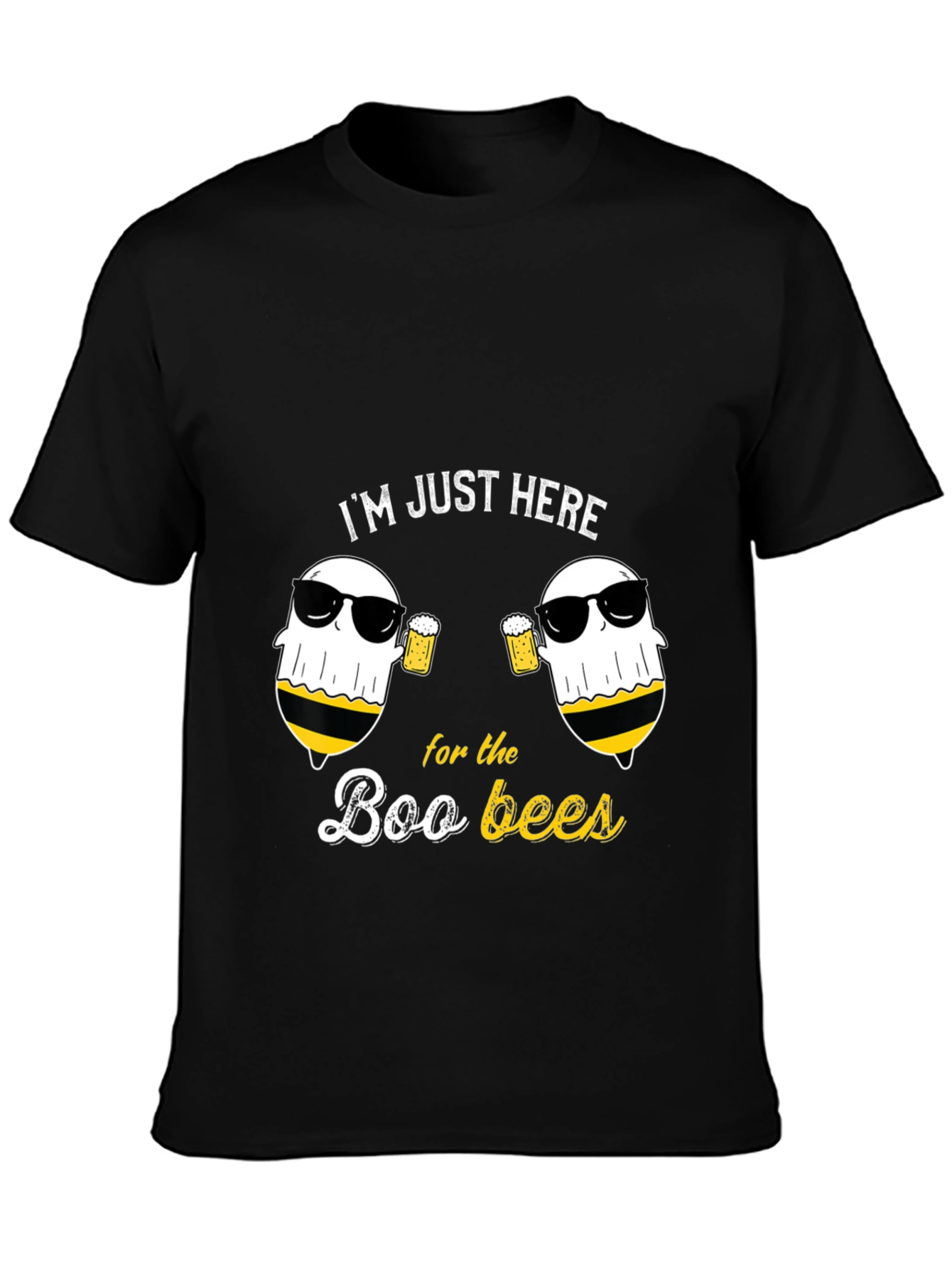 Boo Bees T-Shirt - Funny Halloween Ghost Beer Tee